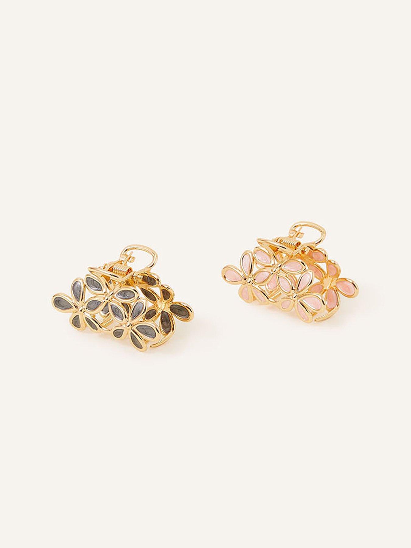  image of accessorize-2-pack-flower-claw-clip