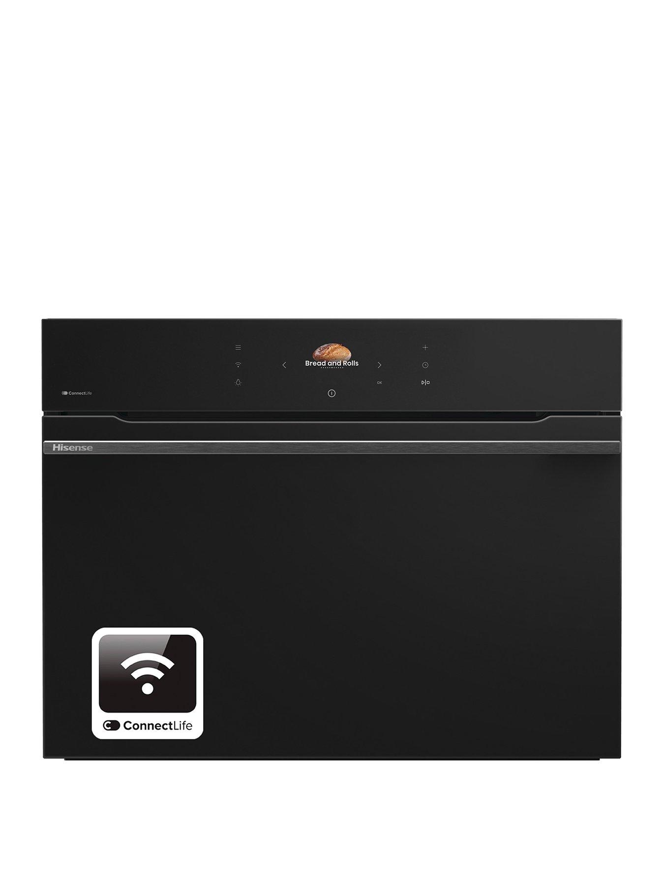 hisense-hi8-blacklinenbspbim4ah8ukwf-50l-built-innbspmultifunctional-electric-single-oven-with-microwave-functionnbsp--jet-black