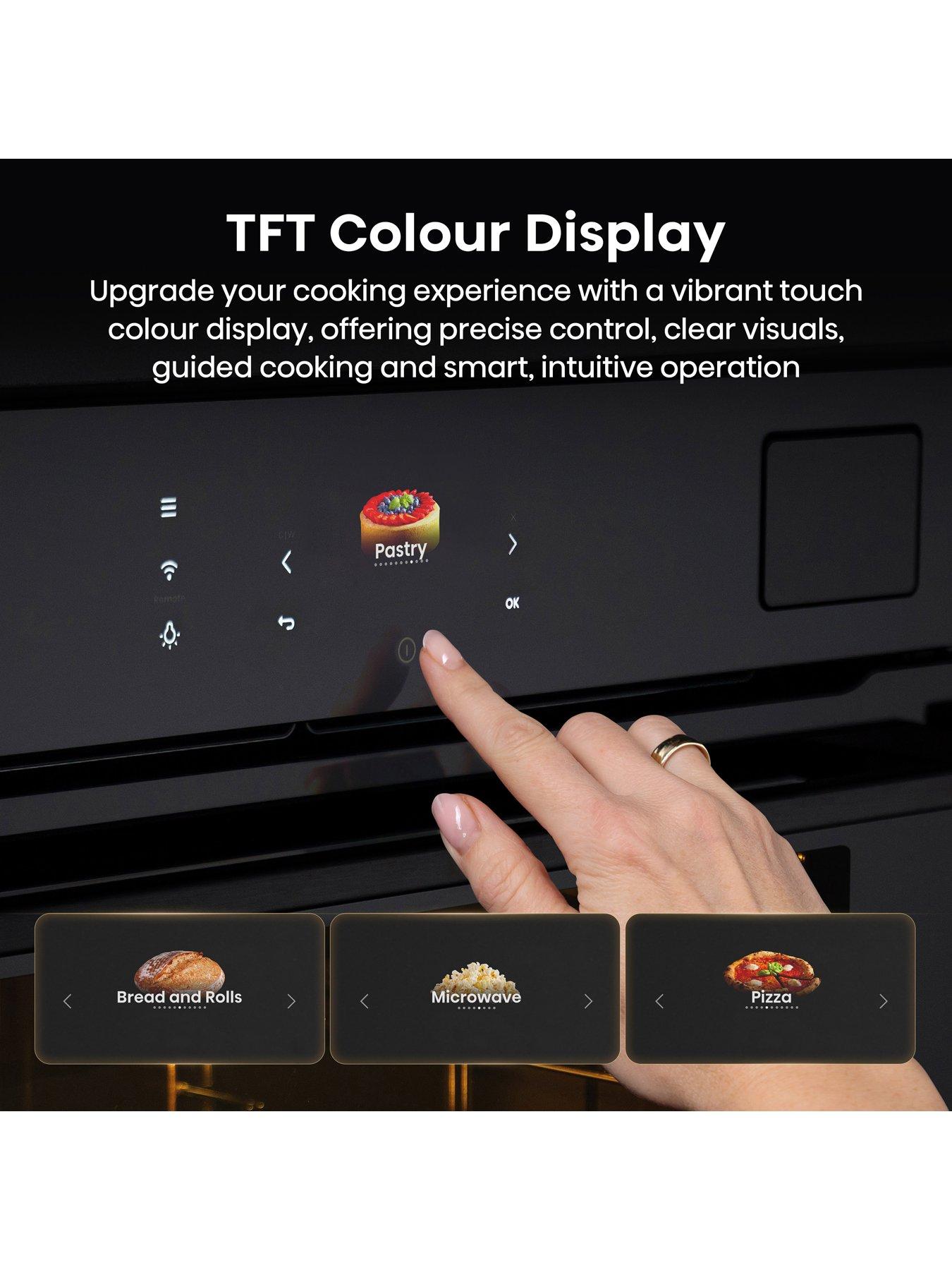  image of hisense-hi8-blackline-bas6ph8bukwf-77l-built-in-electric-single-pyrolytic-oven-jet-black