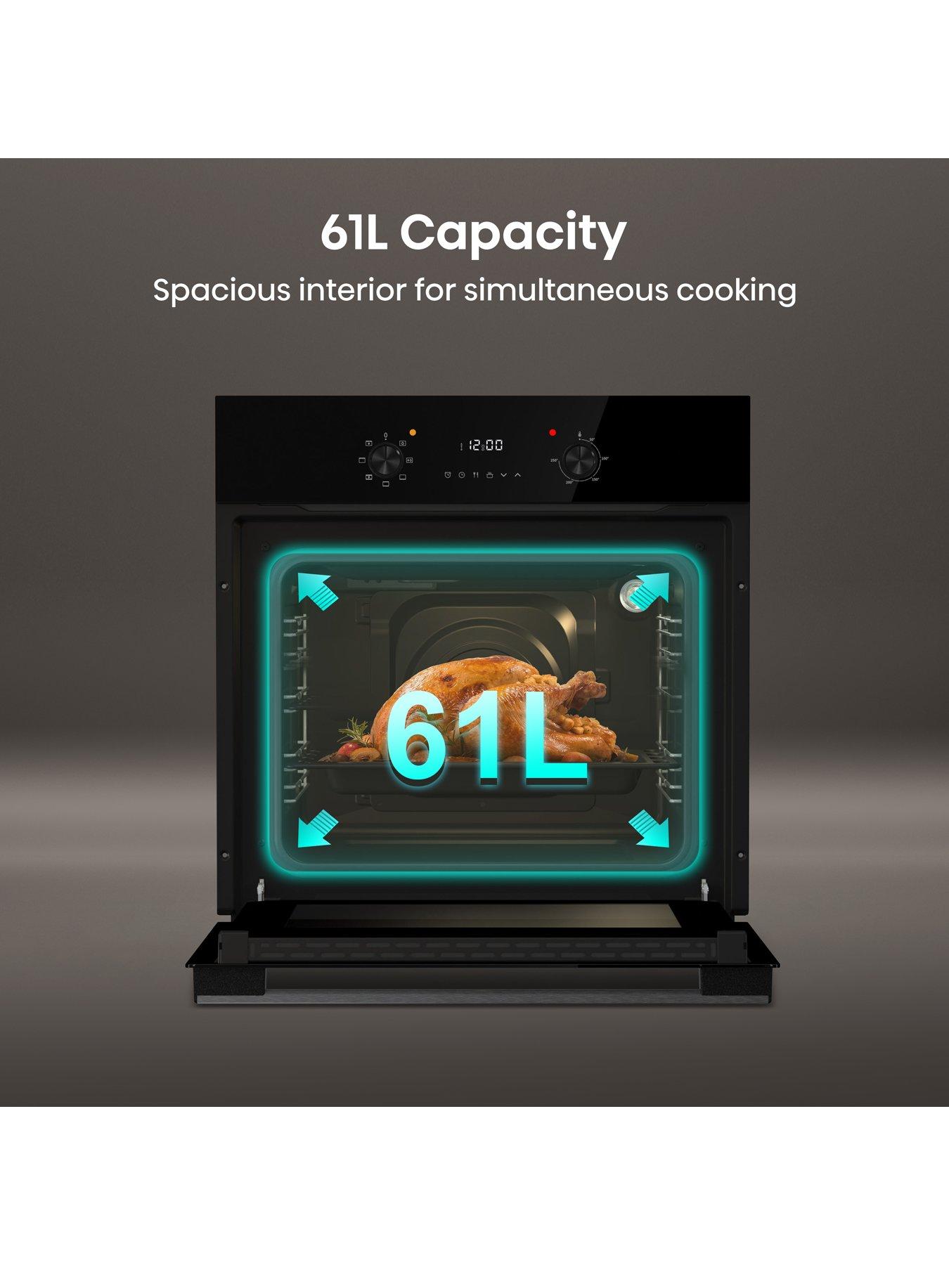  image of hisense-bi62220abguk-61l-built-in-electric-single-oven-black