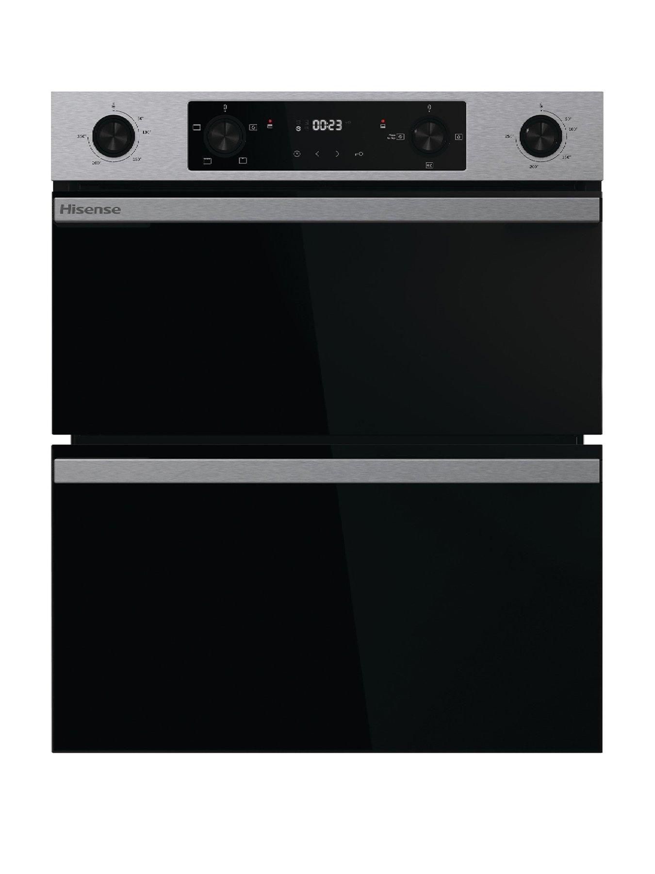 front image of hisense-hi6-bud714221cx-5438l-built-under-double-oven-with-catalytic-liners-stainless-steel