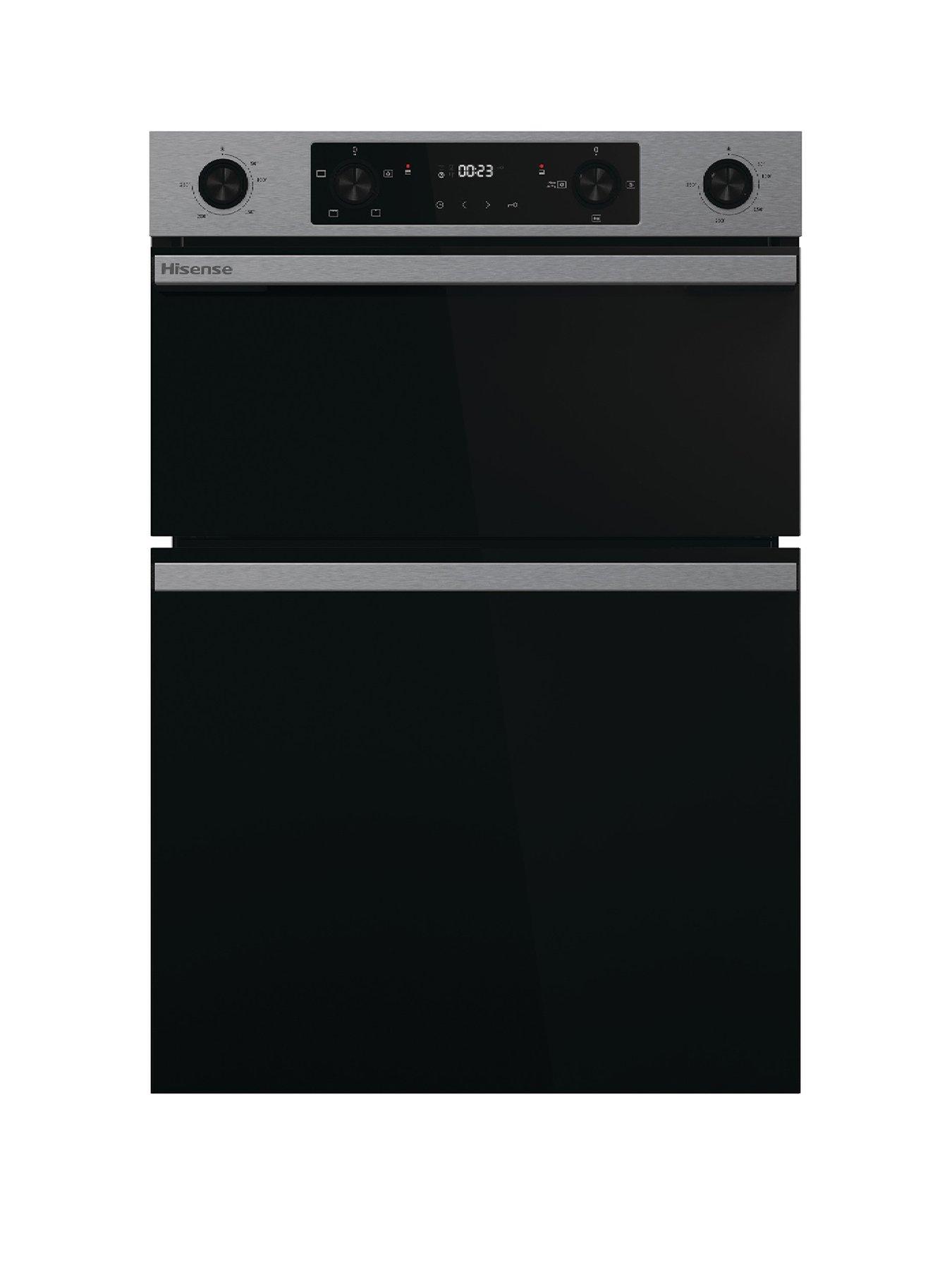  image of hisense-hi6-bid914221ax-7238l-built-in-double-oven-with-enamel-liners-stainless-steel