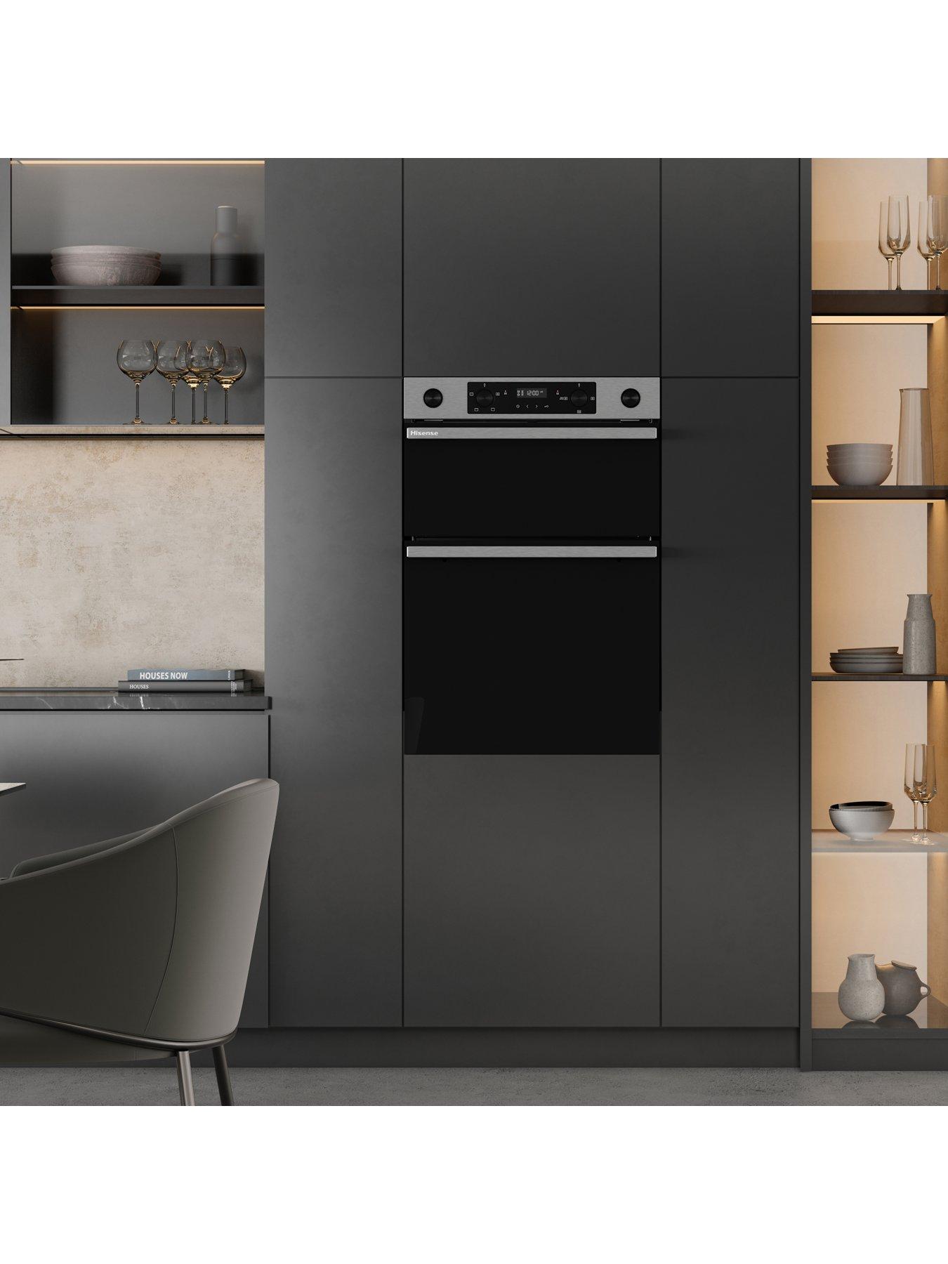 image of hisense-hi6-bid914221ax-7238l-built-in-double-oven-with-enamel-liners-stainless-steel