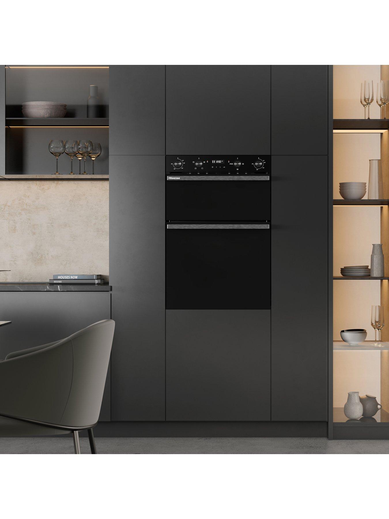  image of hisense-hi6-bid914221adbg-7238l-built-in-double-oven-with-enamel-liners-black