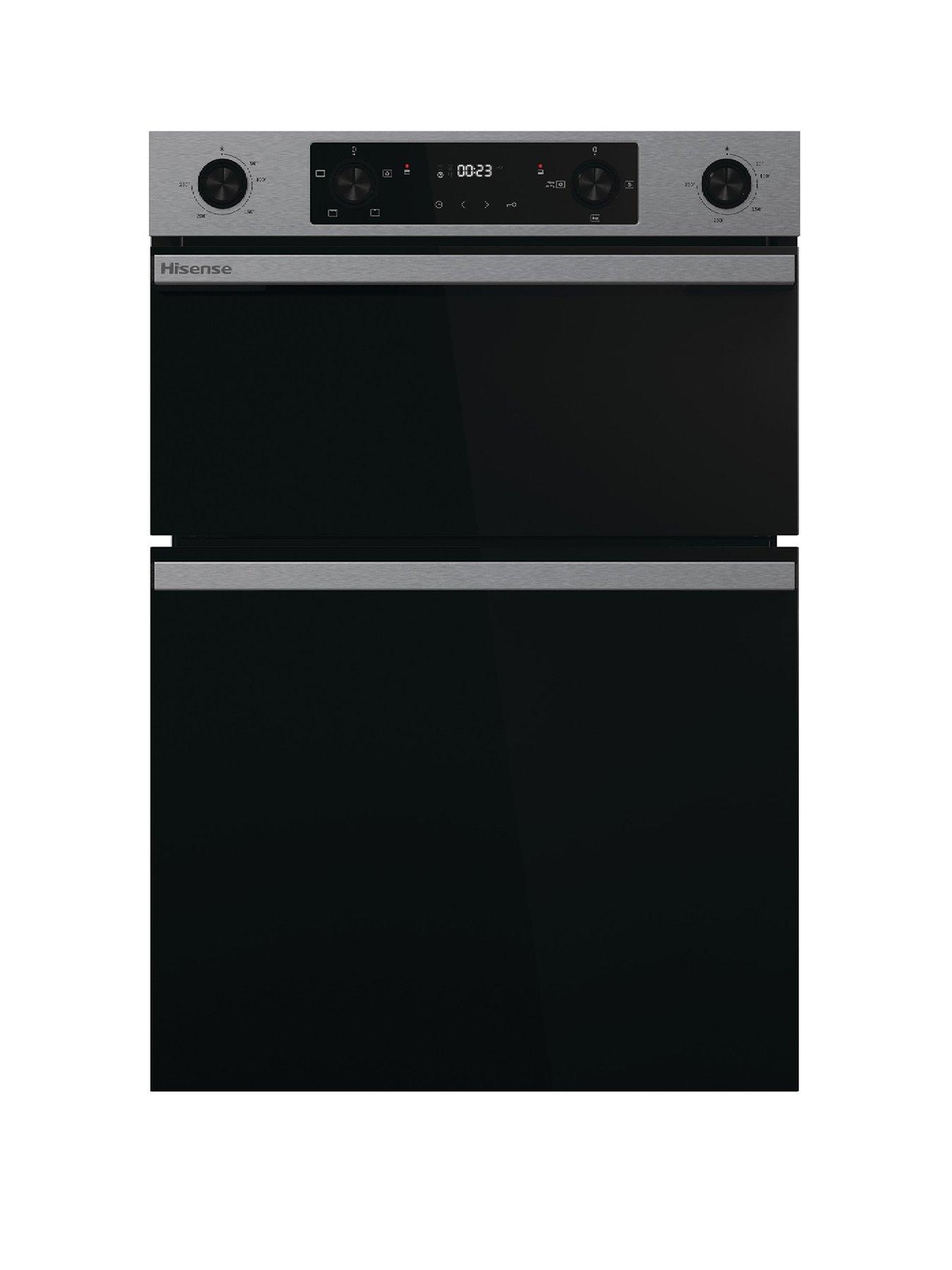 Hisense Hi6 BID914221CX 72/38L Built In Double Oven with Catalytic Liners - Stainless Steel