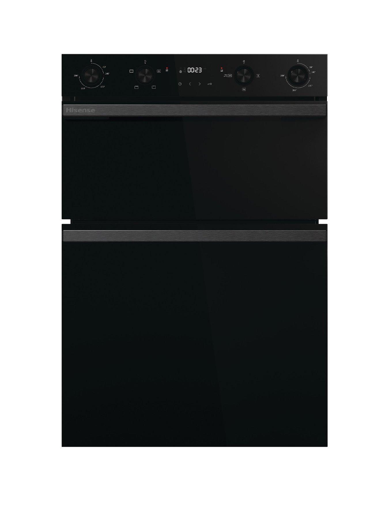Hisense Hi6 BID914221CDBG 72/38L Built In Double Oven with Catalytic Liners - Black