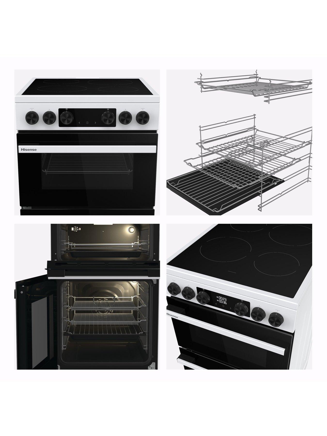 Image 5 of 7 of Hisense Hi6 Max HDCEC5C10W 69/43L Ceramic Freestanding 50cm Electric Cooker - White