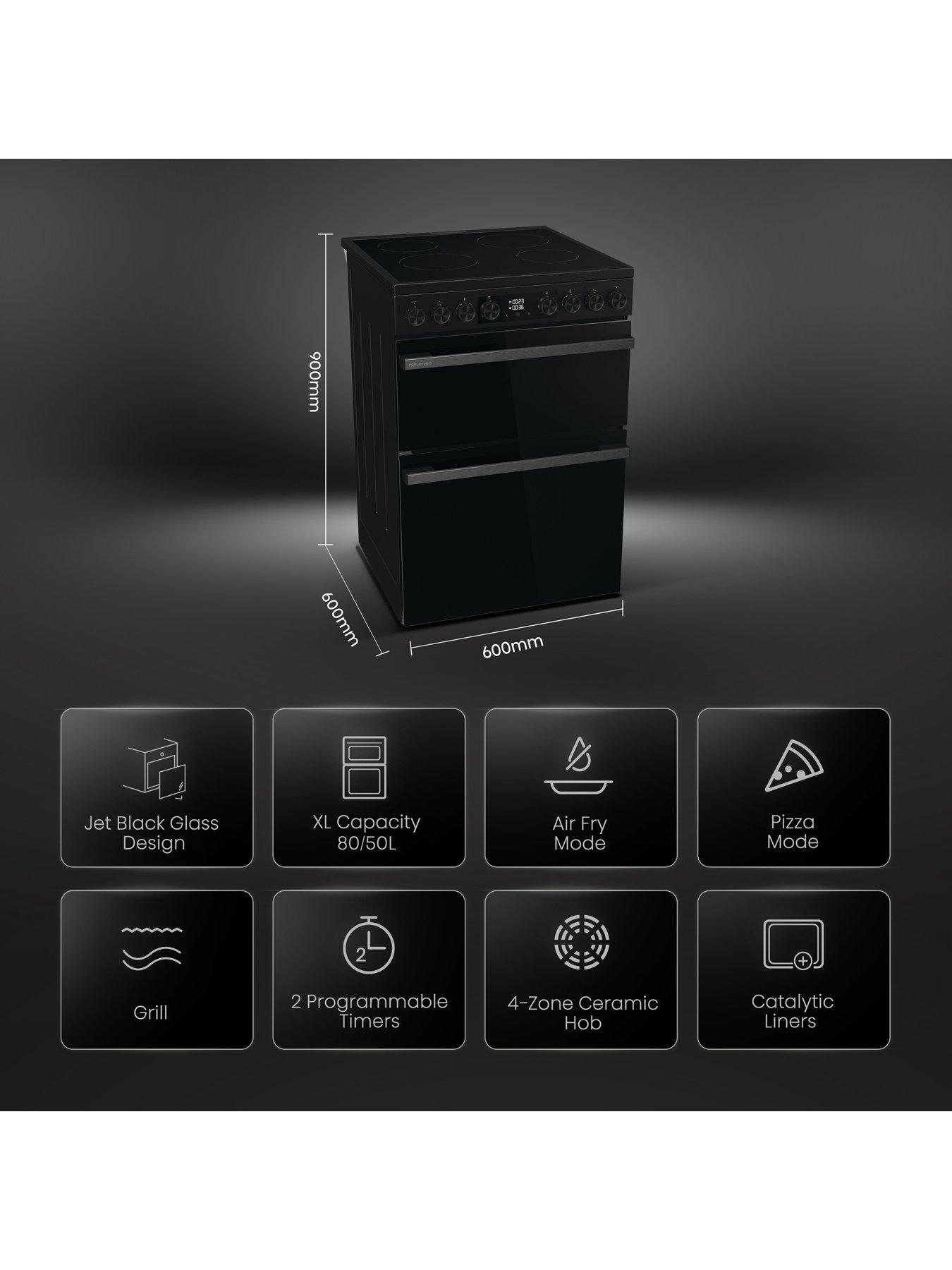  image of hisense-hi6-max-hdcec6c20b-8050l-ceramic-freestanding-60cm-electric-cooker-jet-black