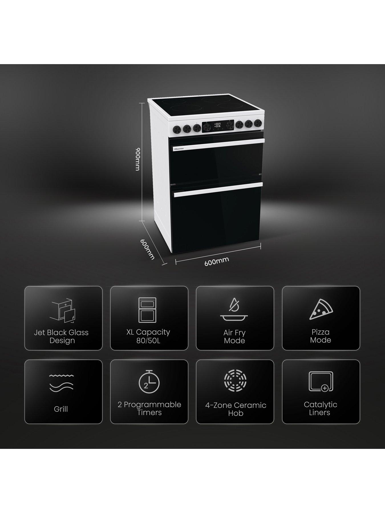  image of hisense-hi6-max-hdcec6c20w-8050l-ceramic-freestanding-60cm-electric-cooker-white