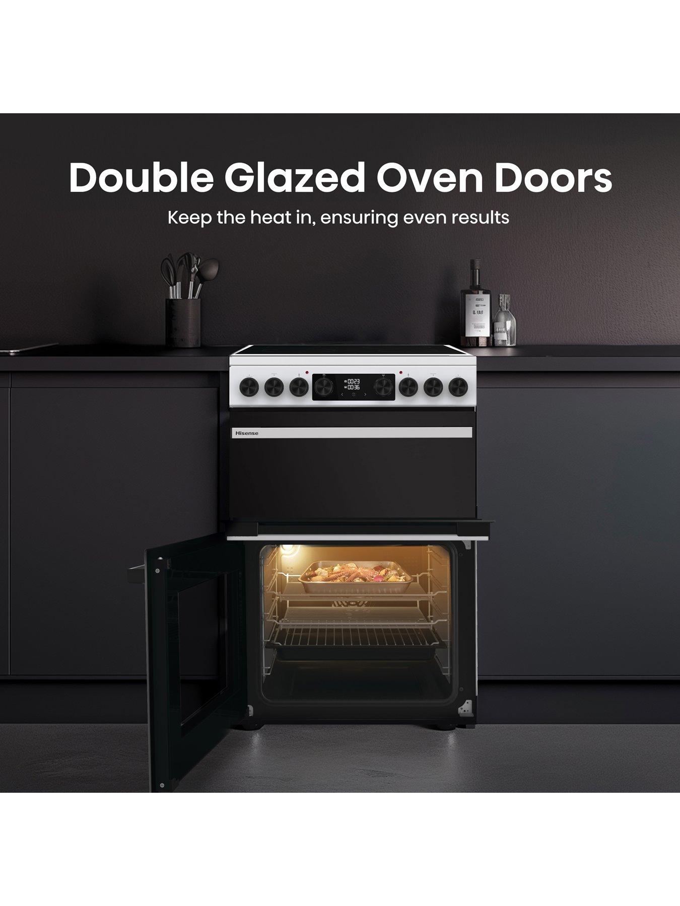 Image 2 of 7 of Hisense Hi6 Max HDCEC6C20W 80/50L Ceramic Freestanding 60cm Electric Cooker - White