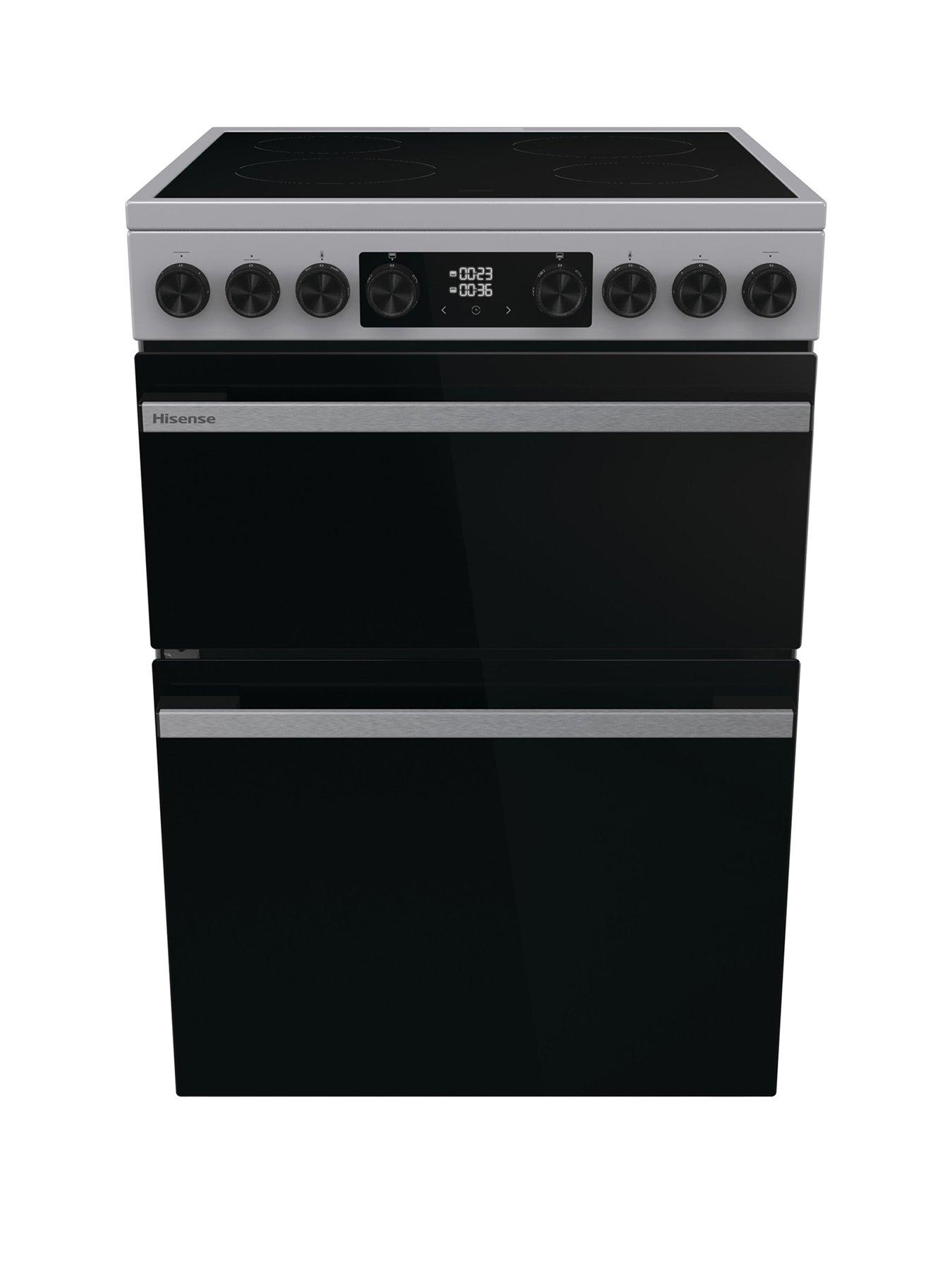 Hisense HDCEC6C20X 80/50L Ceramic Freestanding 60cm Electric Cooker - Stainless Steel