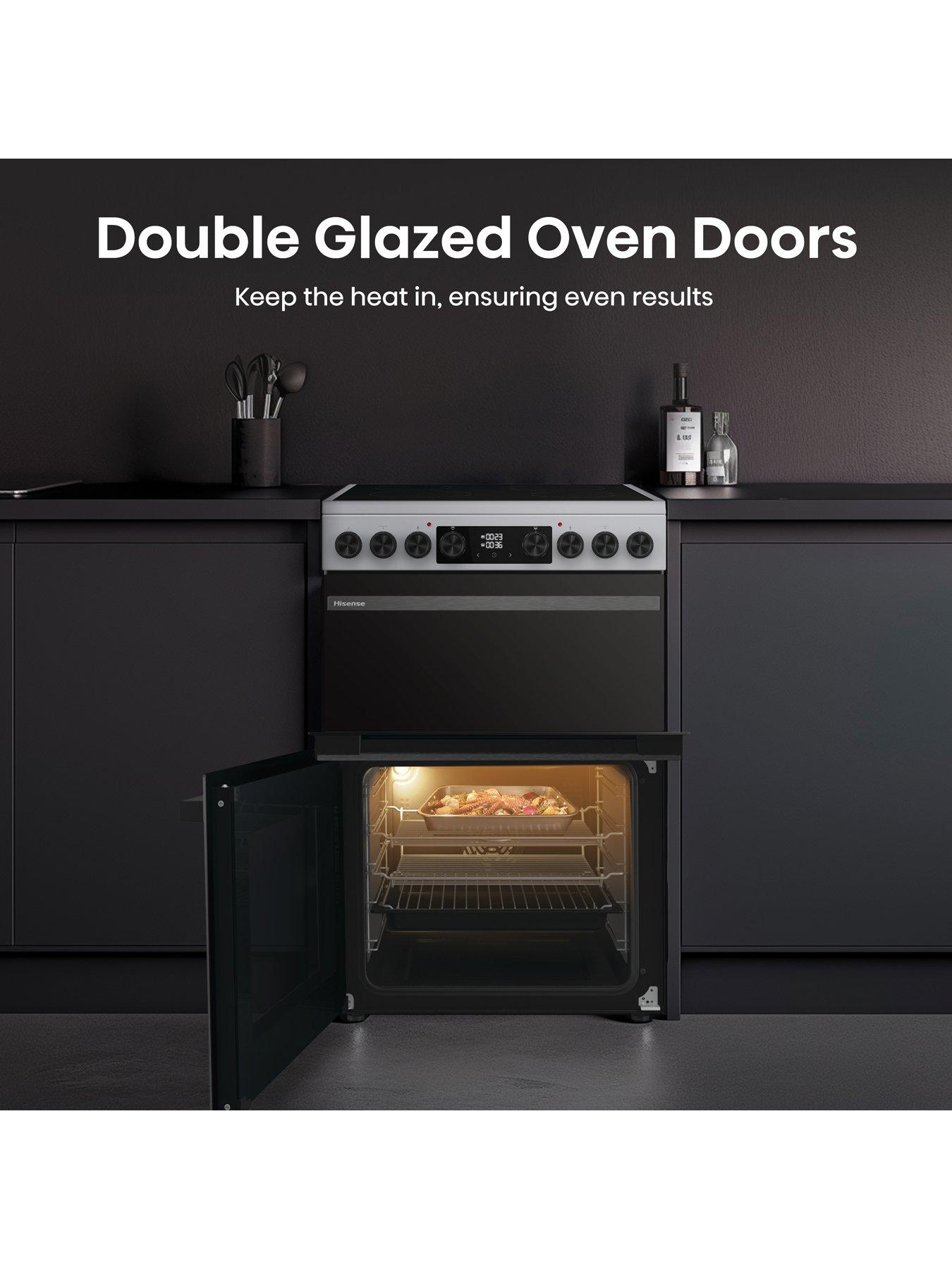  image of hisense-hdcec6c20x-8050l-ceramic-freestanding-60cm-electric-cooker-stainless-steel