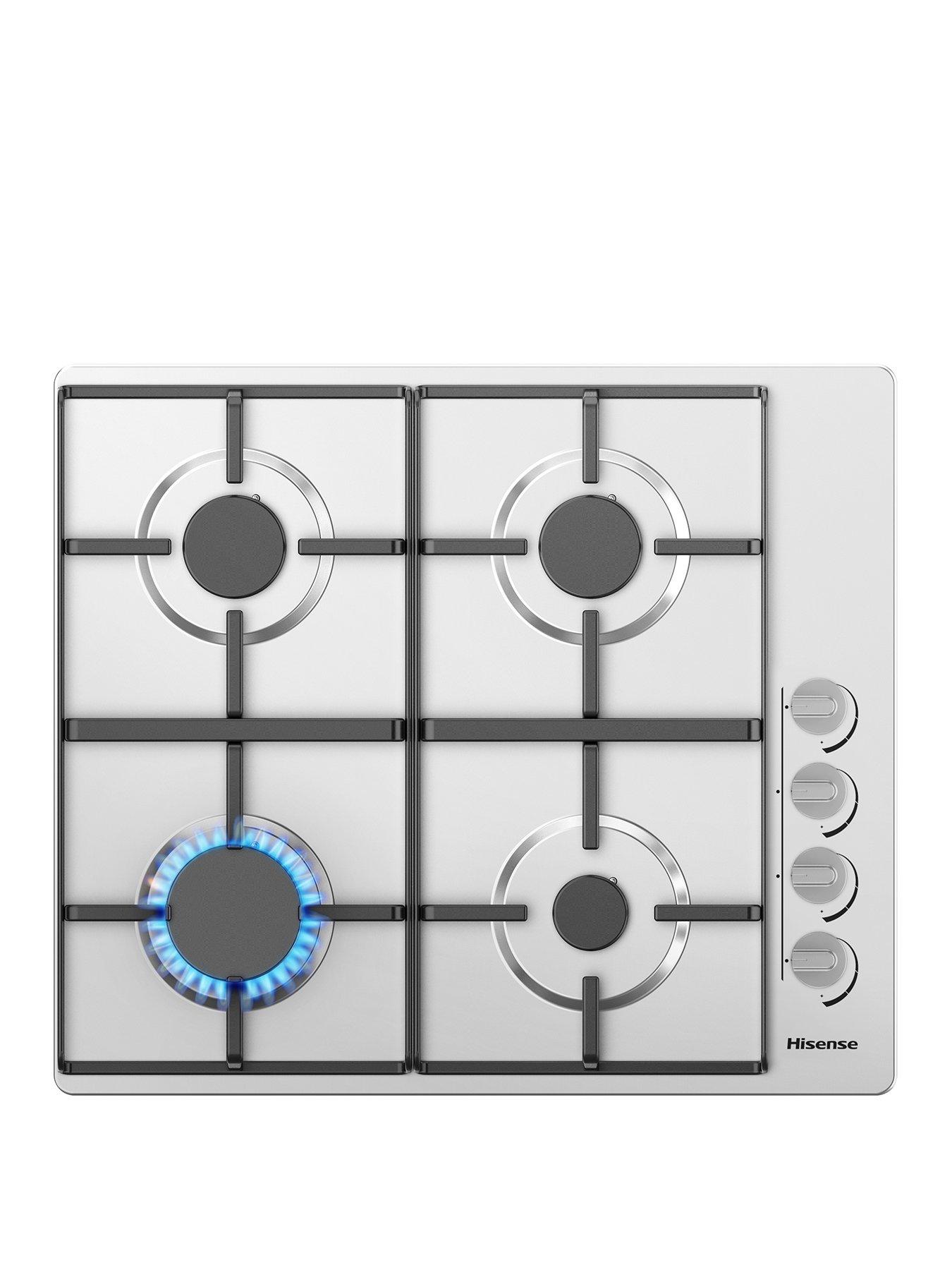 Hisense GM642XHS 60cm Gas Hob - Stainless Steel