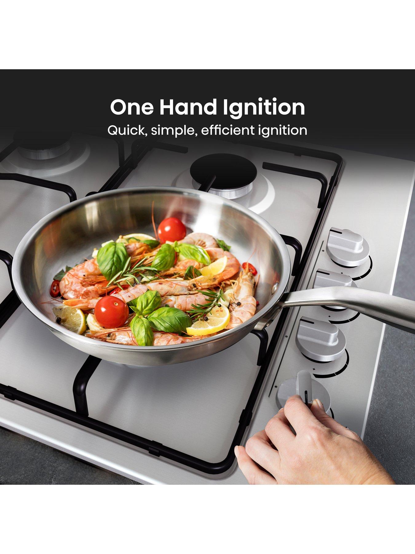 Image 4 of 7 of Hisense GM642XHS 60cm Gas Hob - Stainless Steel