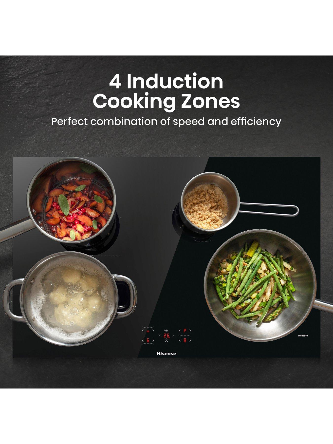 Image 2 of 7 of Hisense HI8421BSC, Bridge Zone, 80cm Induction Hob - Black