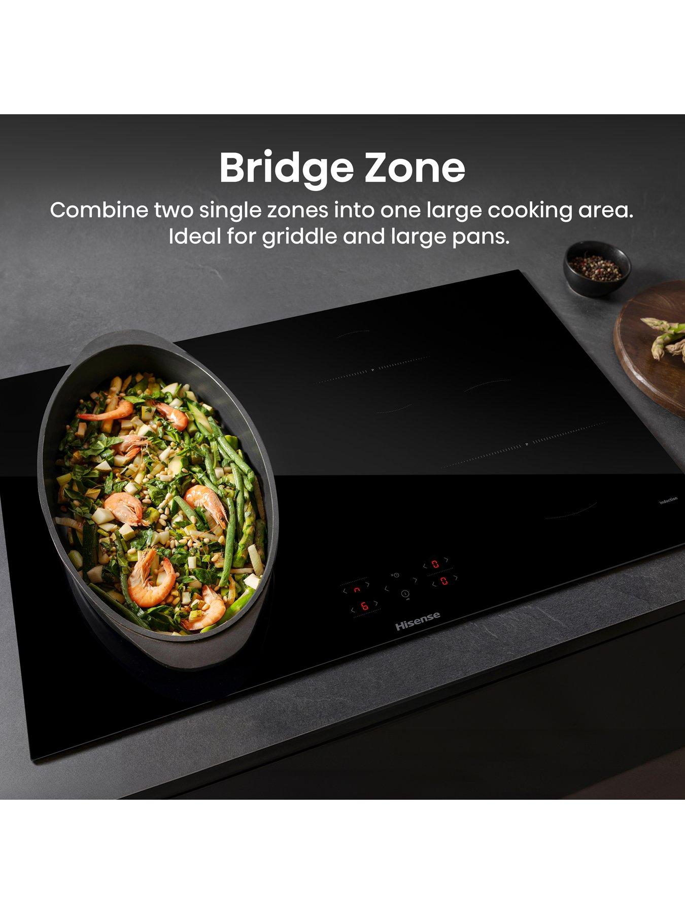 Image 3 of 7 of Hisense HI8421BSC, Bridge Zone, 80cm Induction Hob - Black