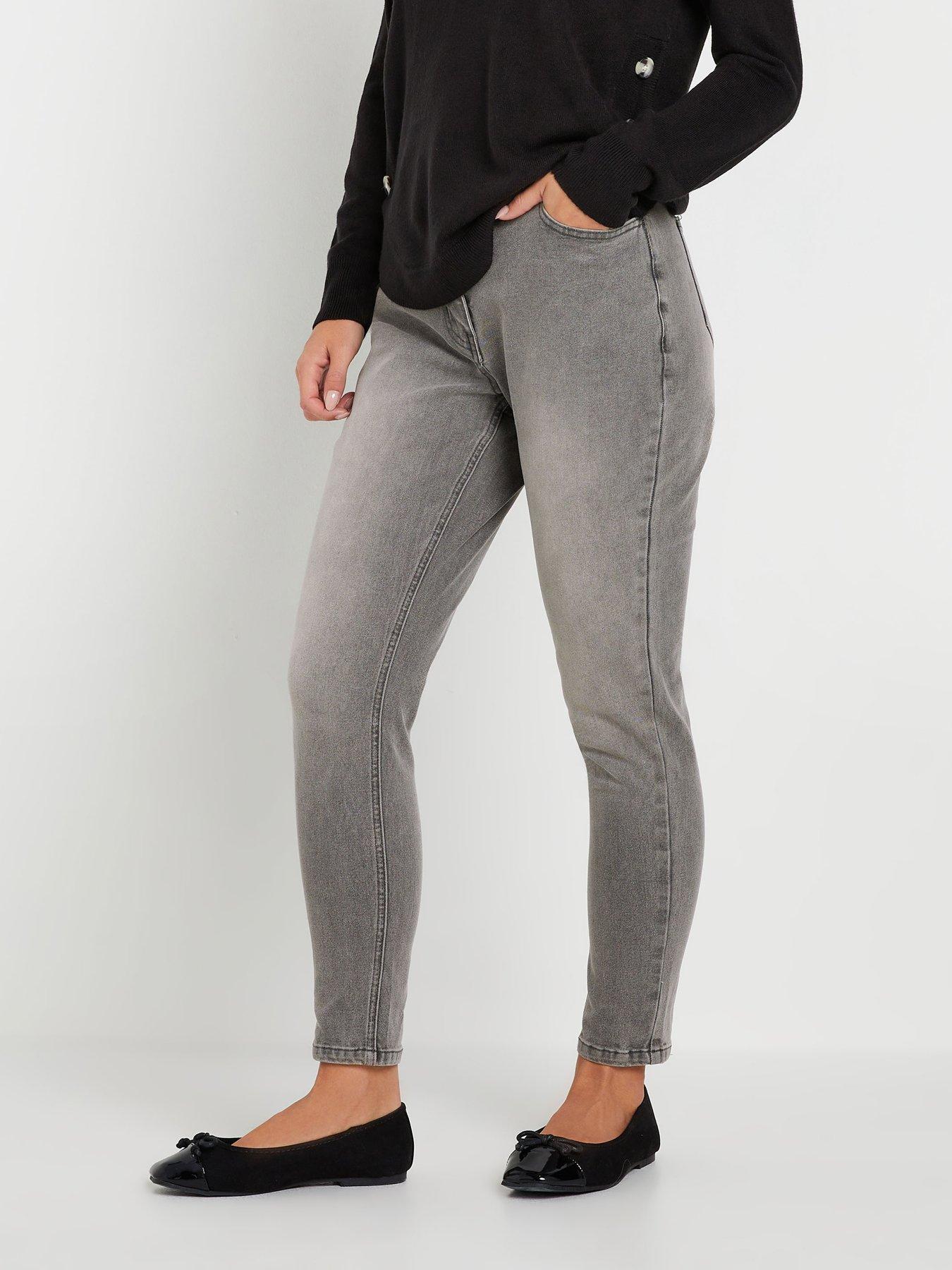 undefined Petite Ava Skinny Jean - Grey