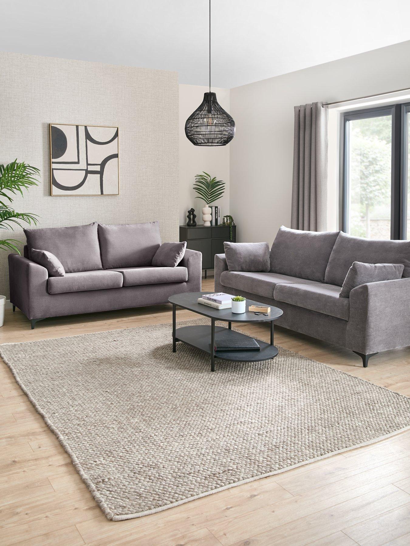 Very Home Barcelona Fabric 3 + 2 Seater Sofa Set (Buy  &  SAVE!) - FSC® Certified