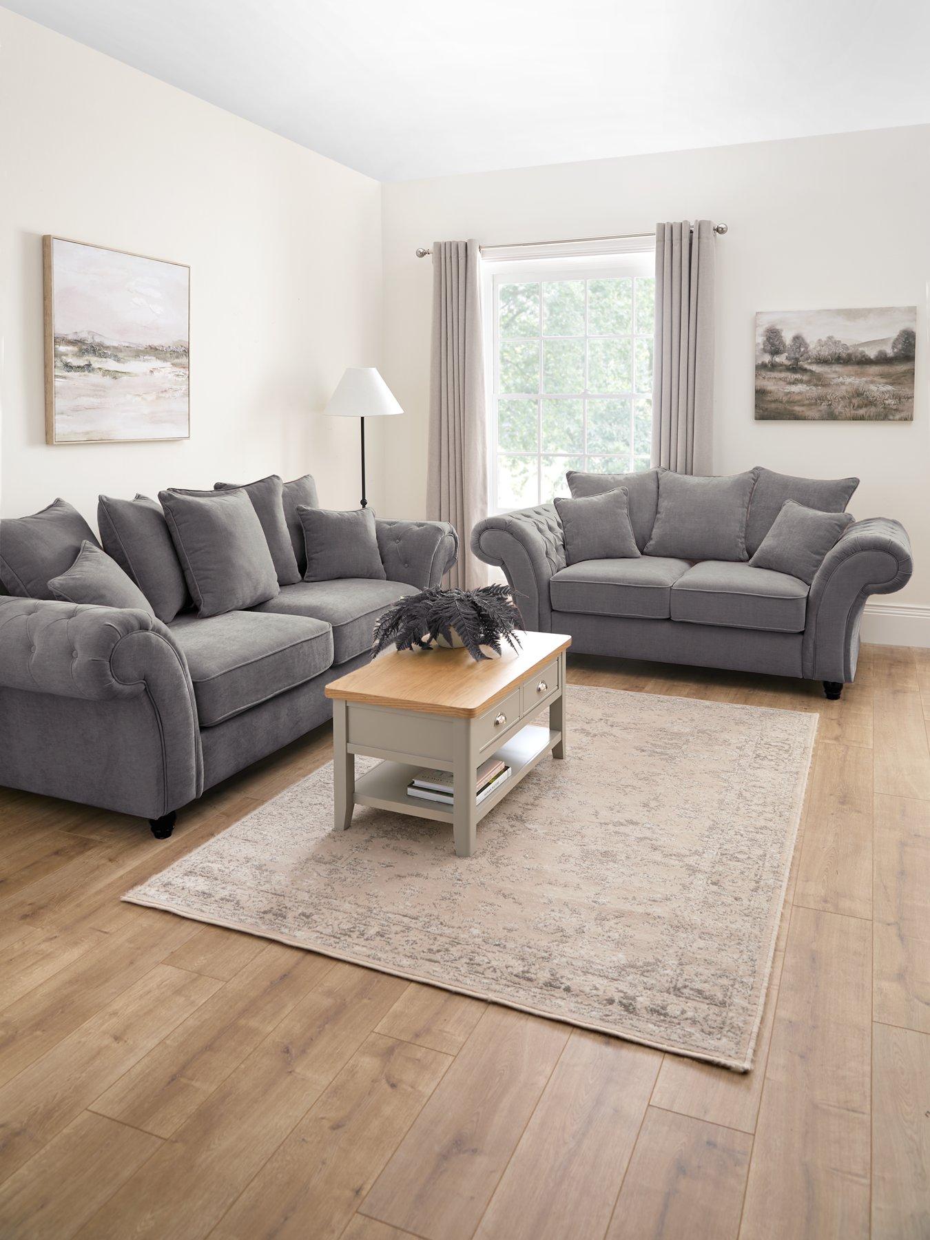 Very Home Windsor 3 + 2 Seater Fabric Sofa Set (Buy  &  SAVE!) - FSC® Certified