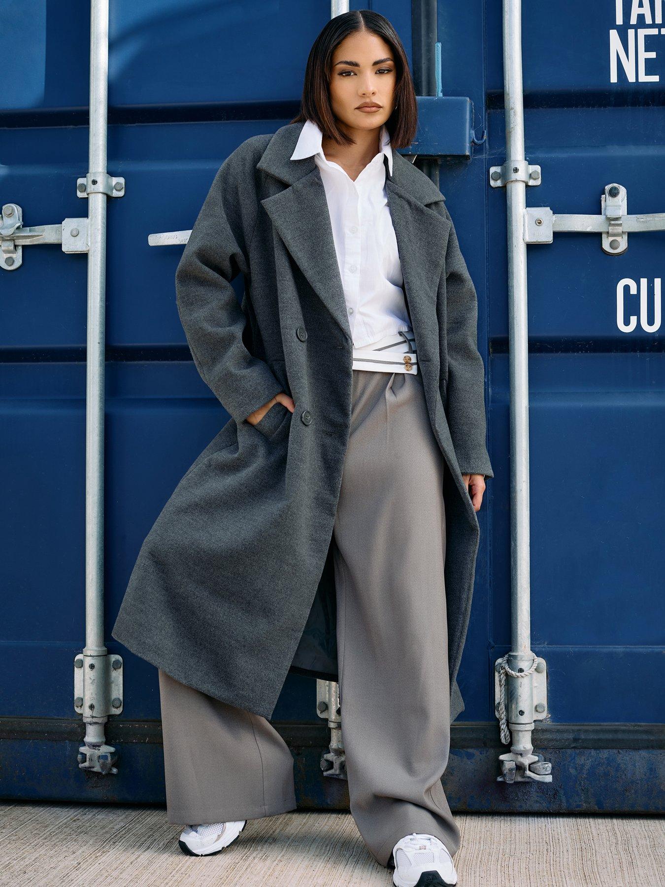 undefined Petite Double Breasted Coat