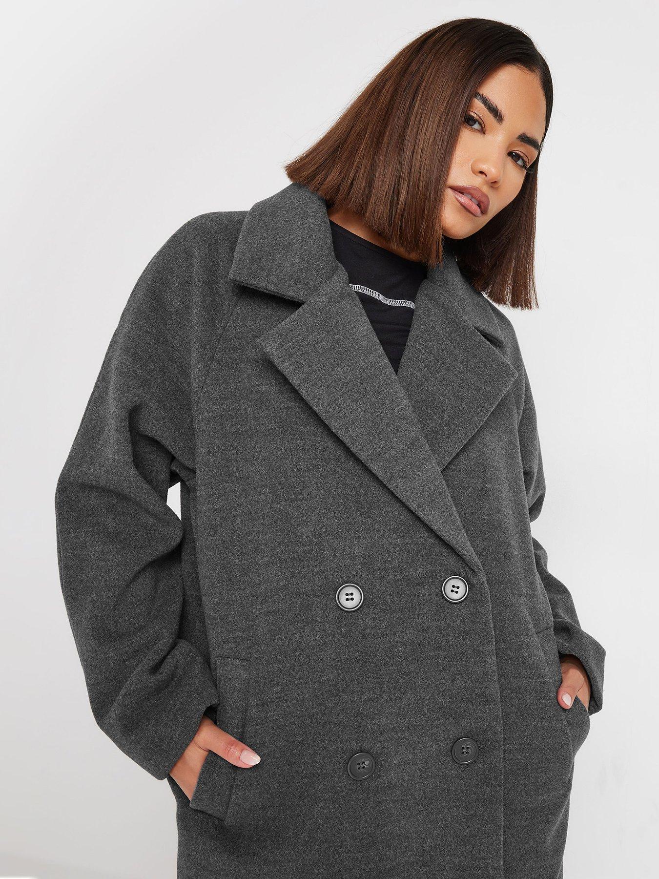 Image 4 of 4 of PixieGirl Petite Double Breasted Coat