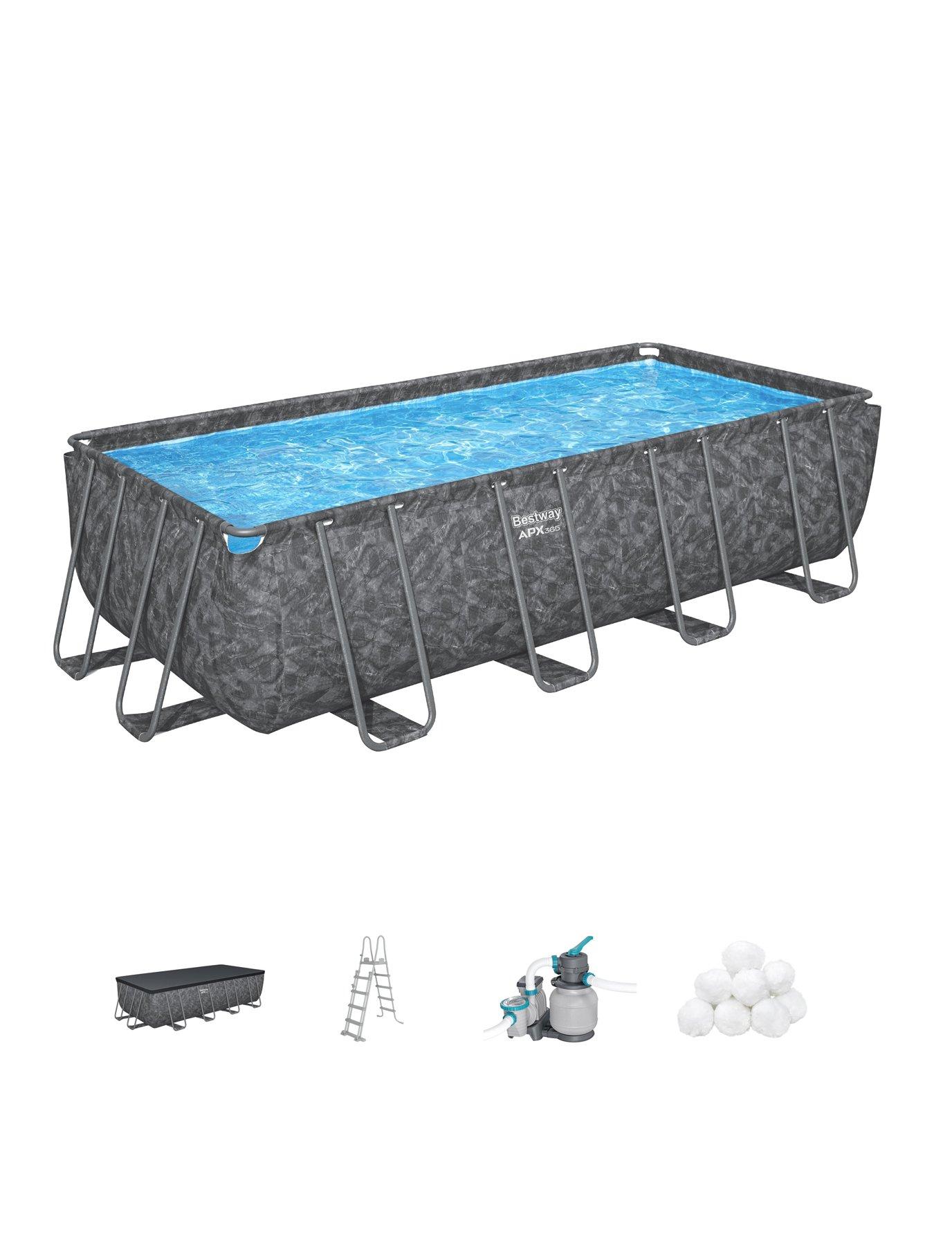 undefined APX 365 Rectangular Above Ground Pool Set (18ft x 9ft)