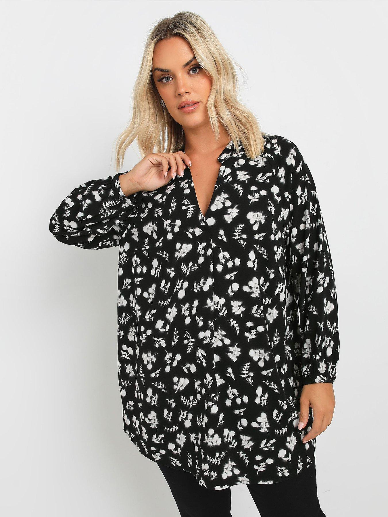  image of yours-curve-textured-tunic-black
