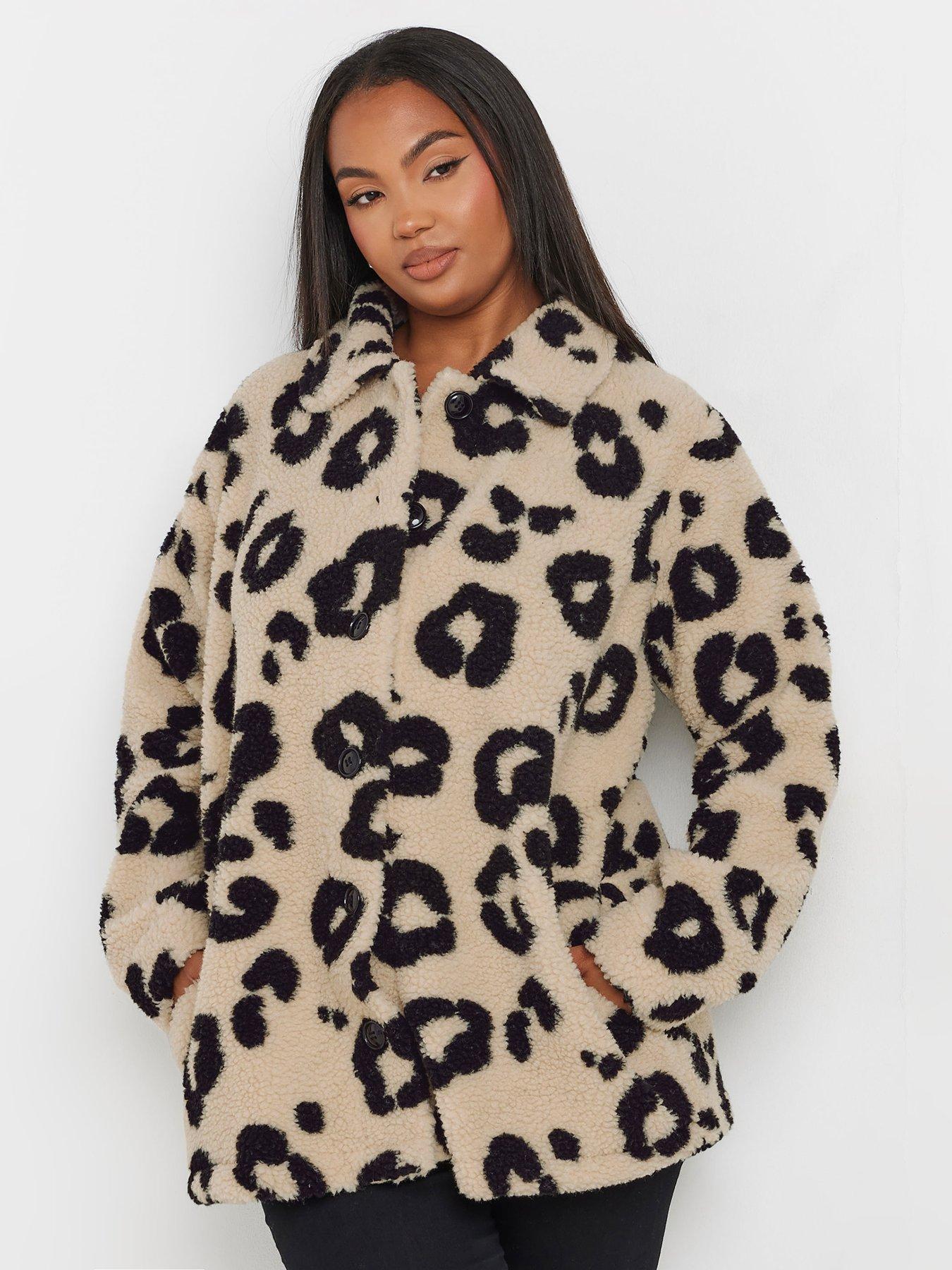 undefined Curve Borg Teddy Fleece Jacket - Brown
