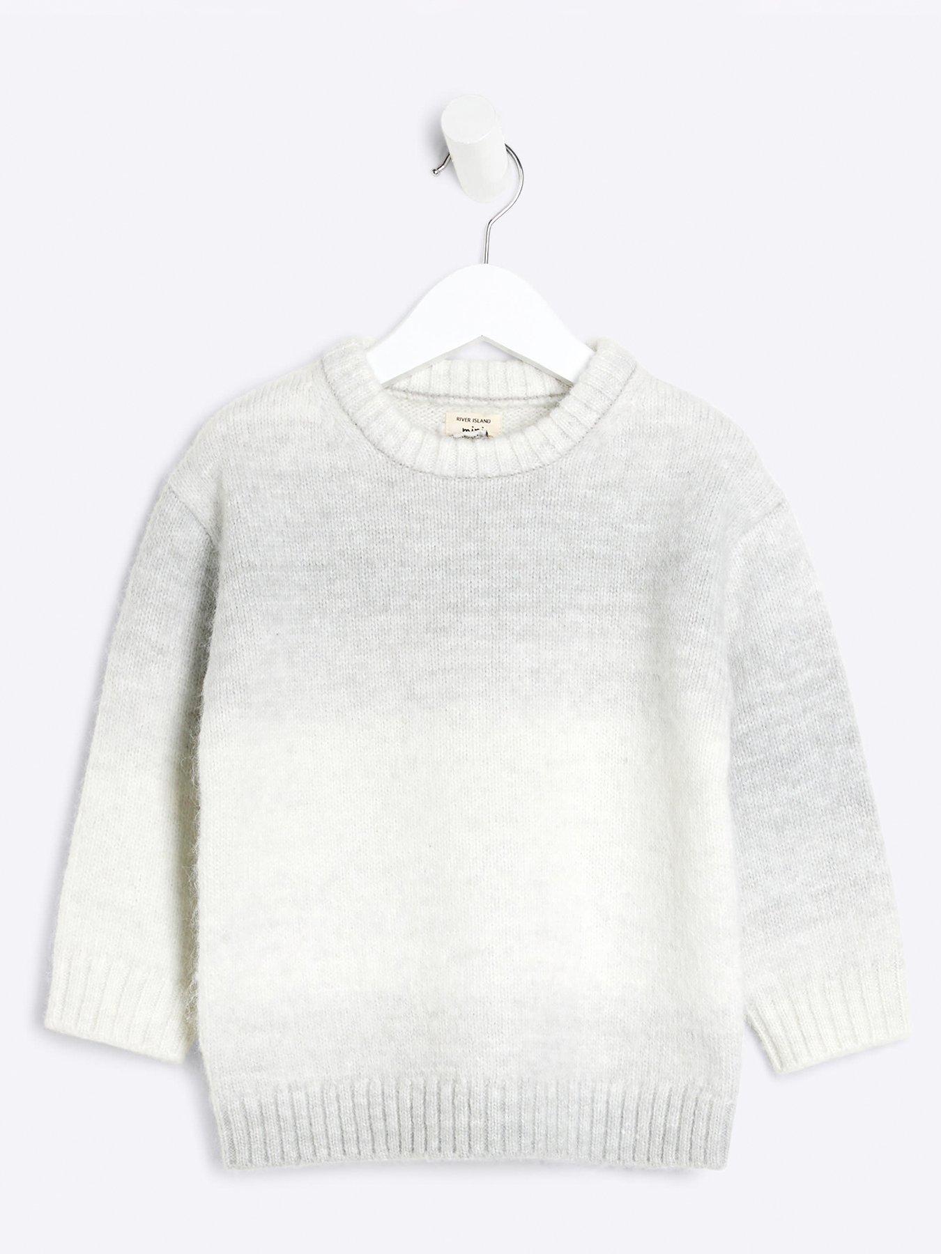 undefined Mini Boy Space Dye Jumper - Grey