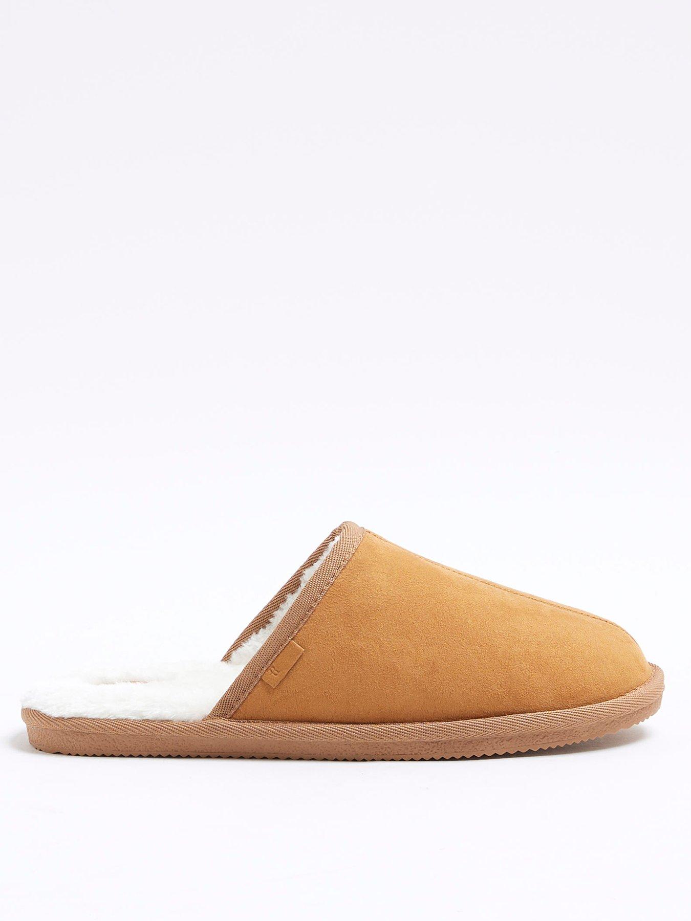 river-island-mule-slipper-brown