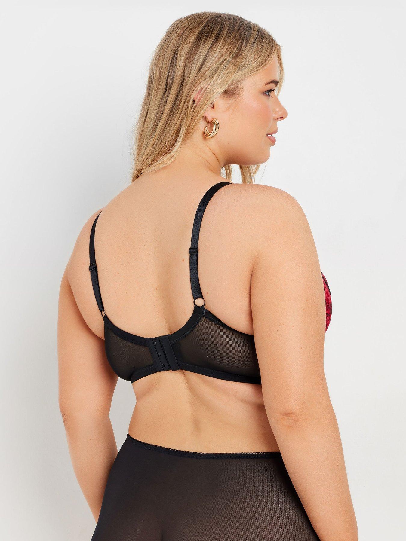  image of yours-curve-three-tone-padded-plunge-bra