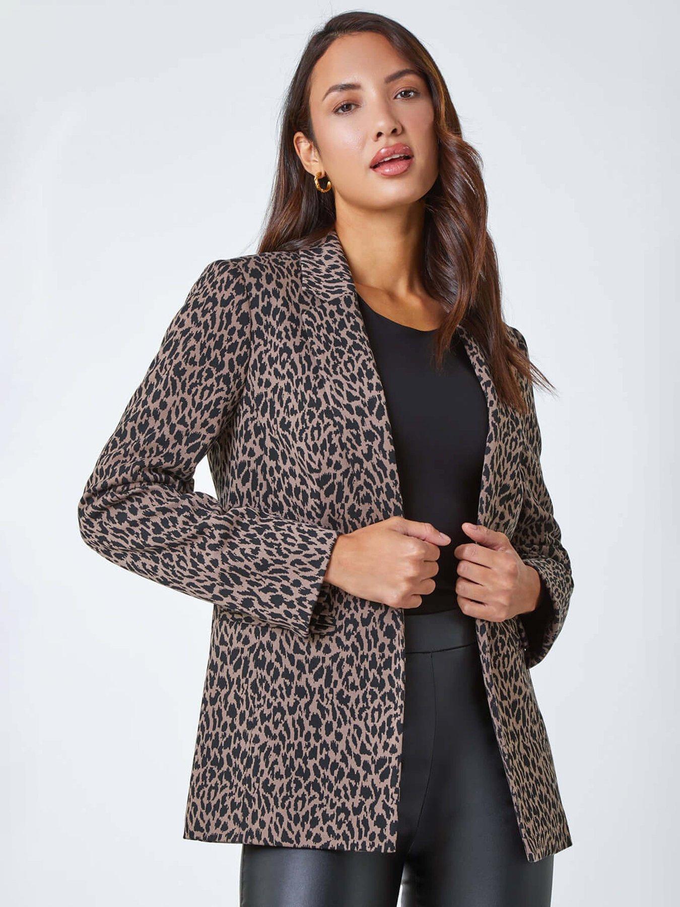 Roman Animal Print Stretch Jacket - Multi