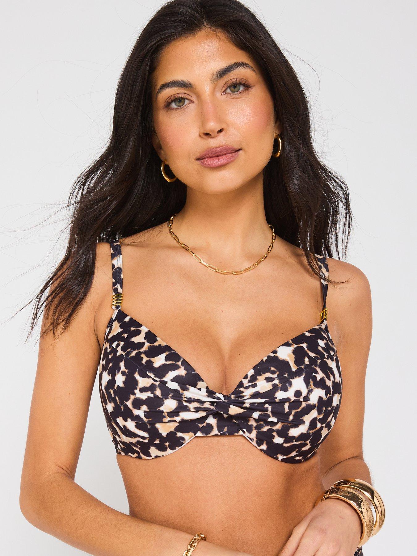  image of v-by-very-twist-detail-underwired-bikini-top