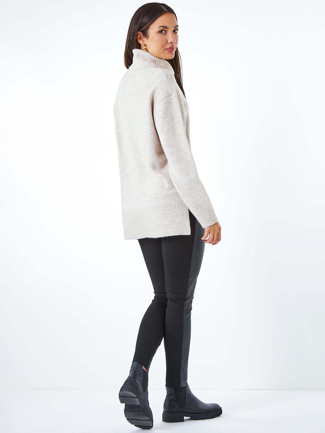 Image 2 of 5 of Roman Cosy Feel Turtleneck Jumper - Natural
