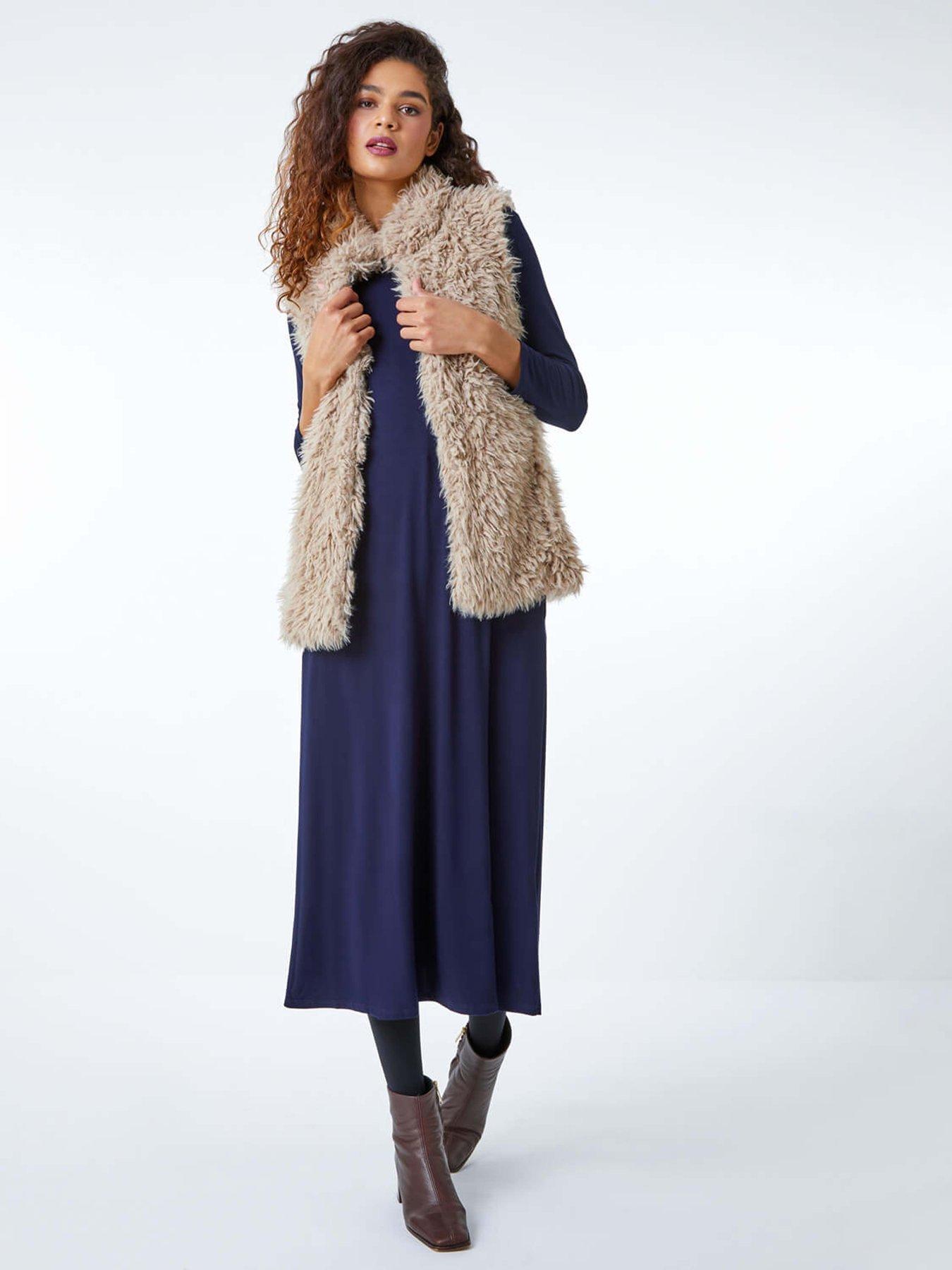  image of roman-stretch-pocket-detail-midi-dress-navy