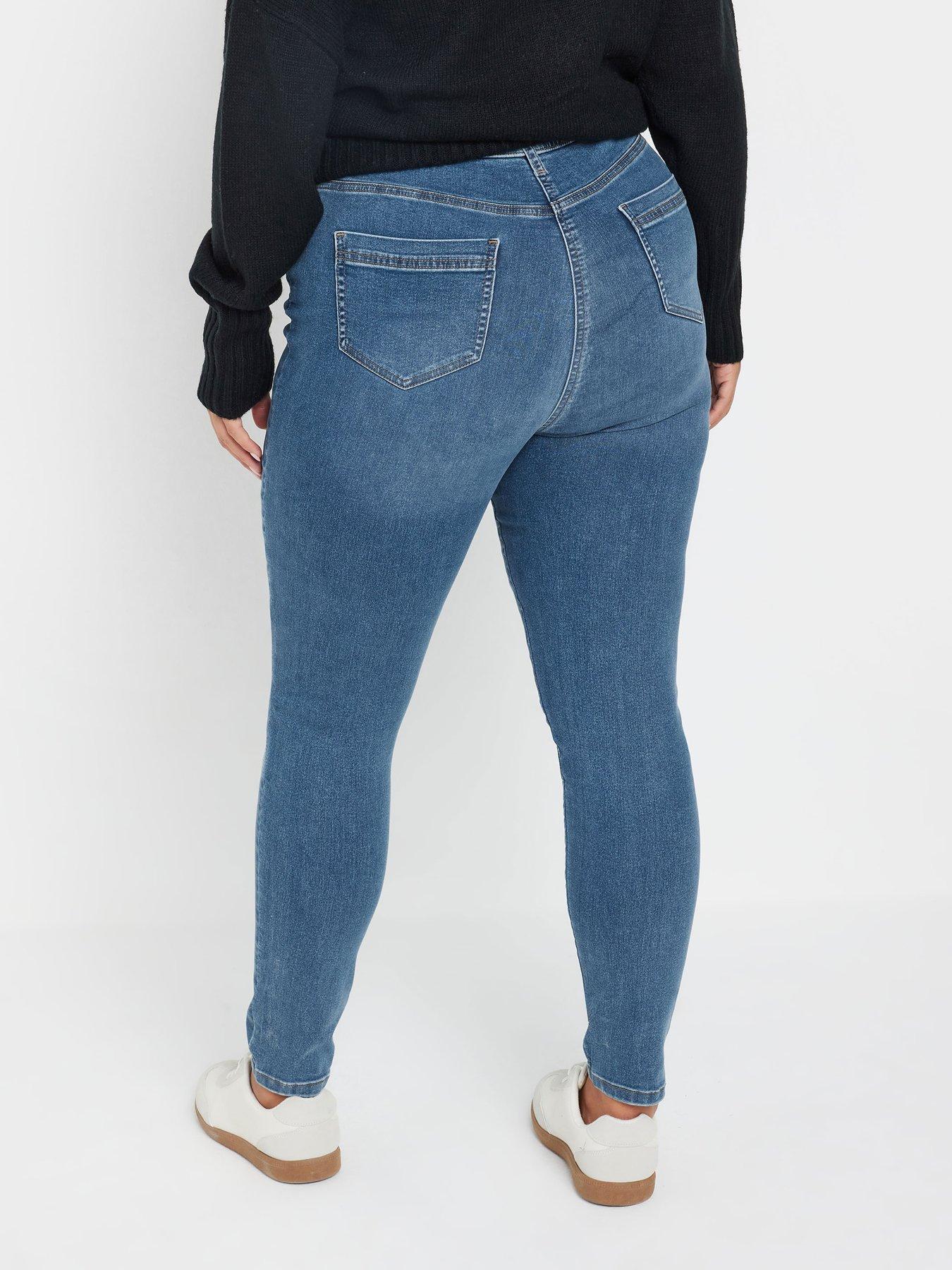 Image 2 of 4 of Yours Curve Mid Blue Ava Jean 30"