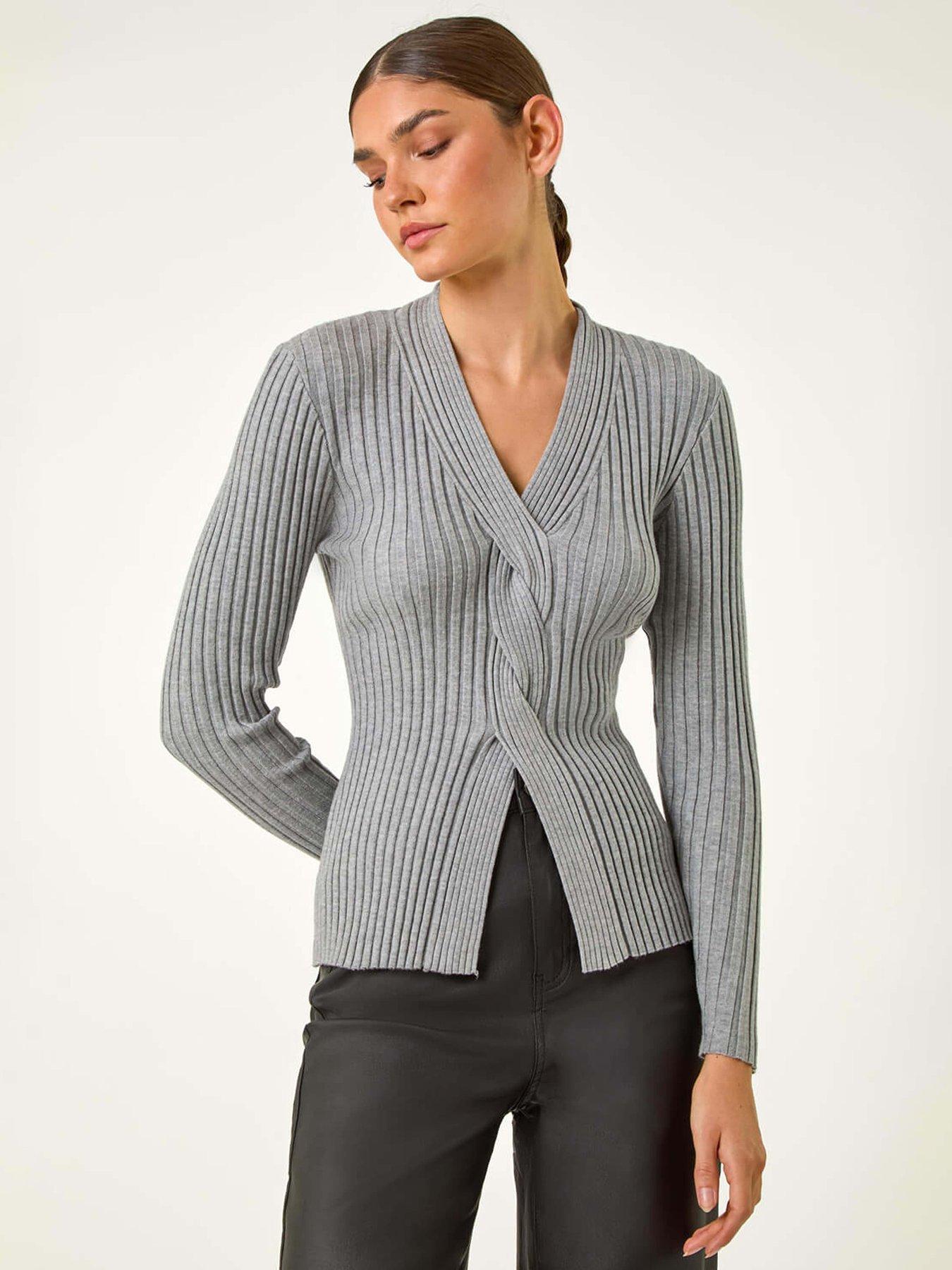 roman-cable-split-detail-rib-jumper-grey