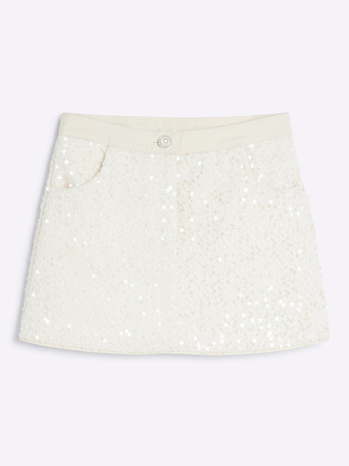 river-island-girls-sequin-twill-skirt-cream
