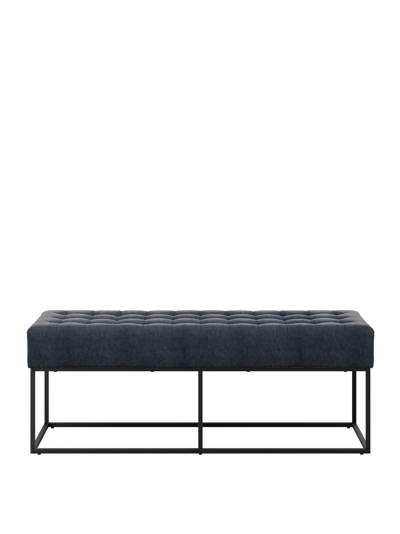  image of lpd-home-boden-steel-grey-bench