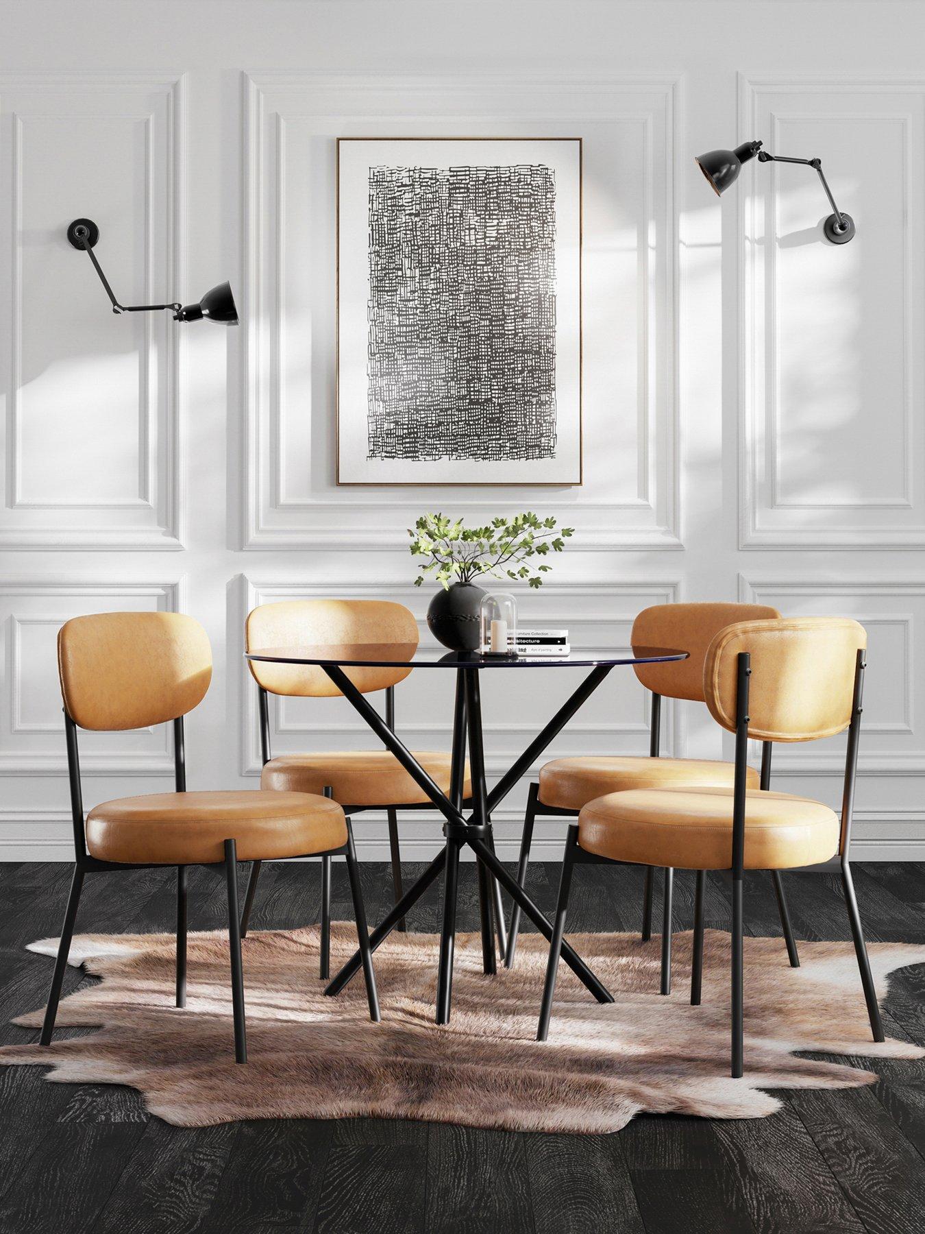 front image of lpd-home-smith-caramel-dining-chair
