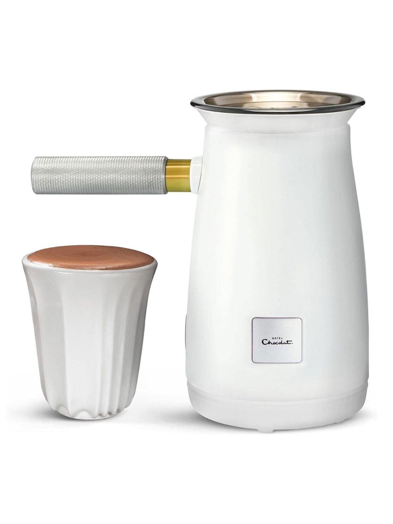  image of hotel-chocolat-velvetiser-white-with-10-hot-chocolates