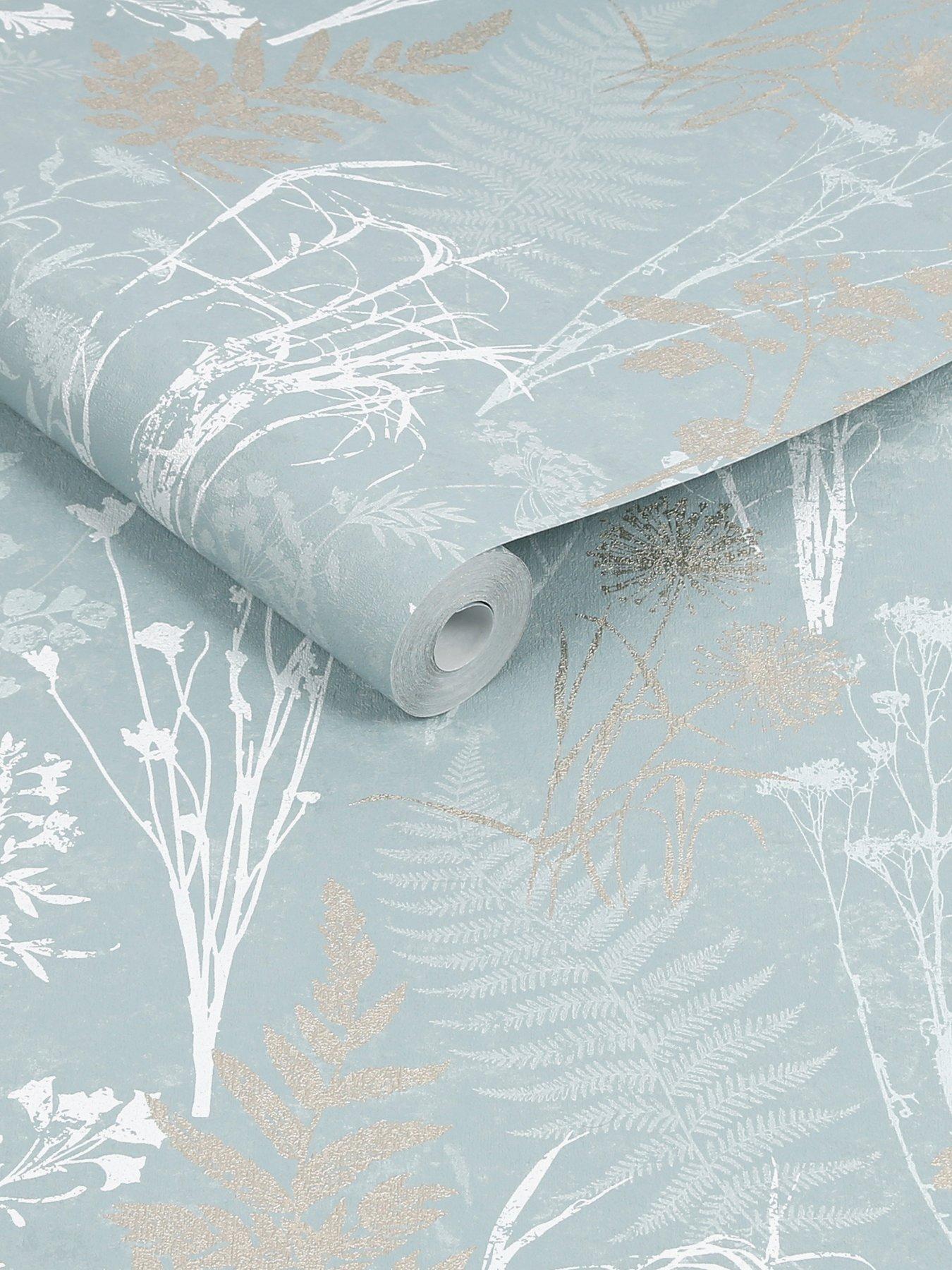 Superfresco Easy Organics Duck Egg Removable Wallpaper - Paste The Wall, Washable, 10m X 52cm - View #14