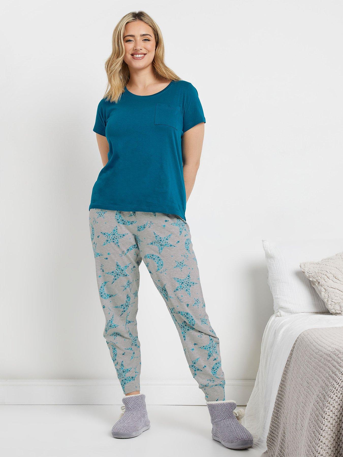 mco-star-in-stars-short-sleeve-cuffed-pj-set-blue