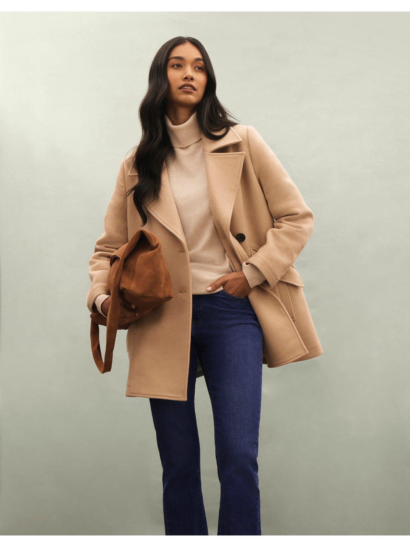  image of crew-clothing-merino-cashmere-blend-roll-neck-jumper-beige