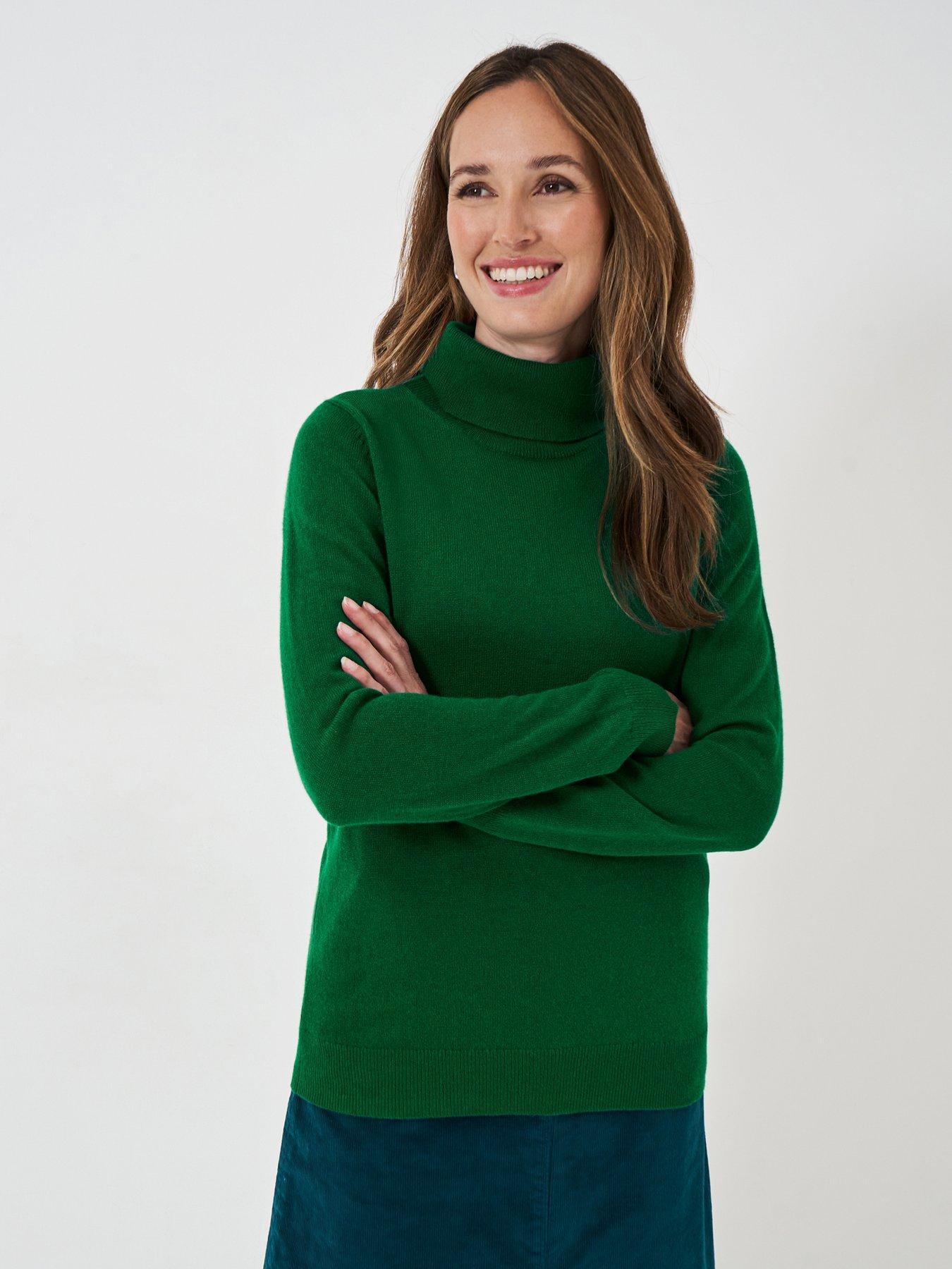 crew-clothing-merino-cashmere-blend-roll-neck-jumper-green