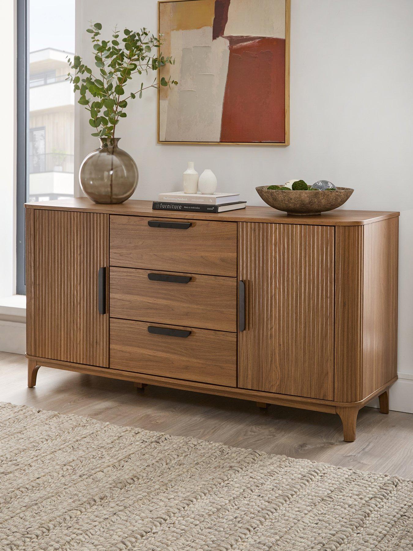 undefined Carina Large Sideboard - Mid Oak