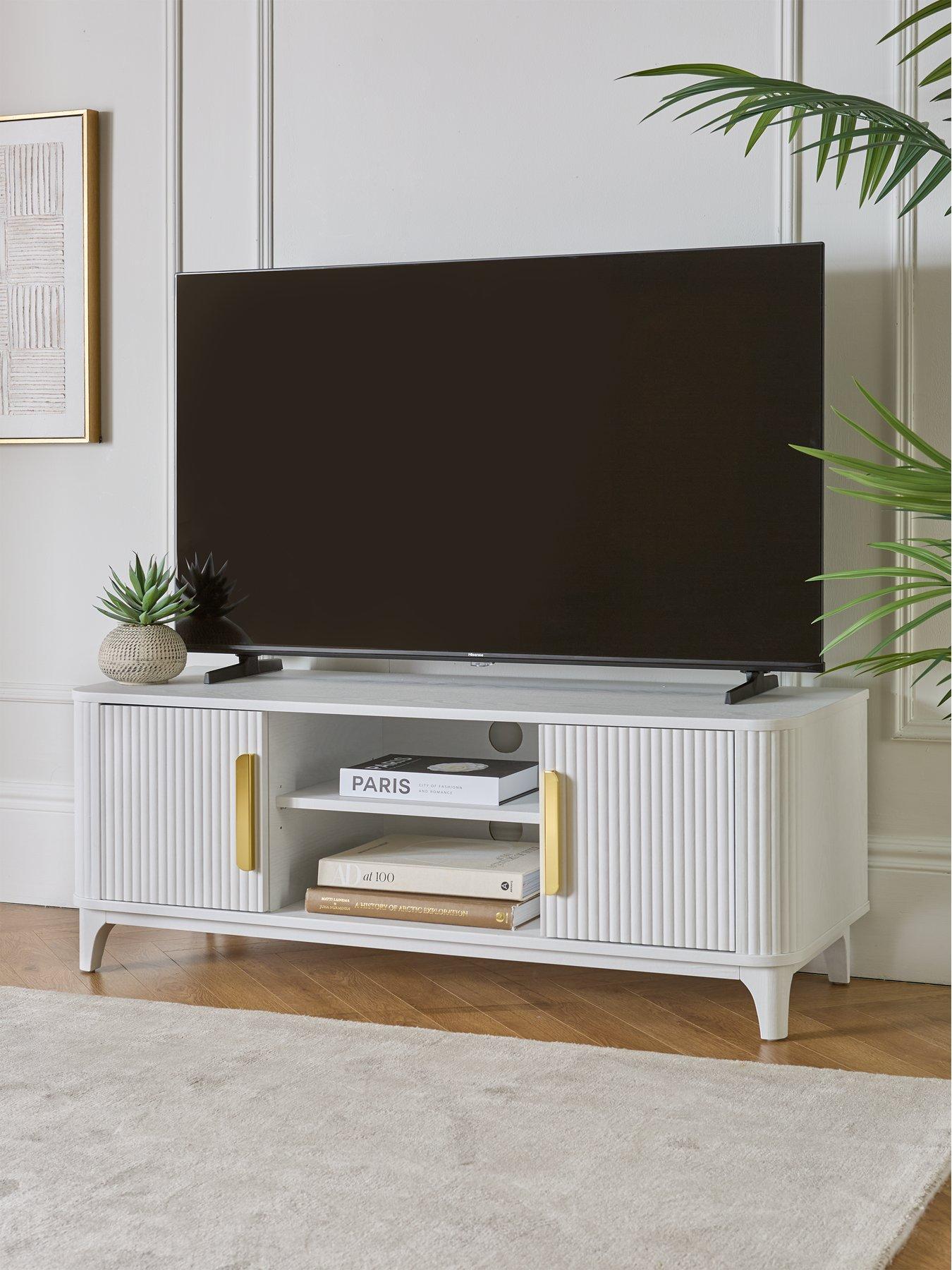 Very Home Carina TV Unit - fits up to 50 inch TV - White - FSC® Certified