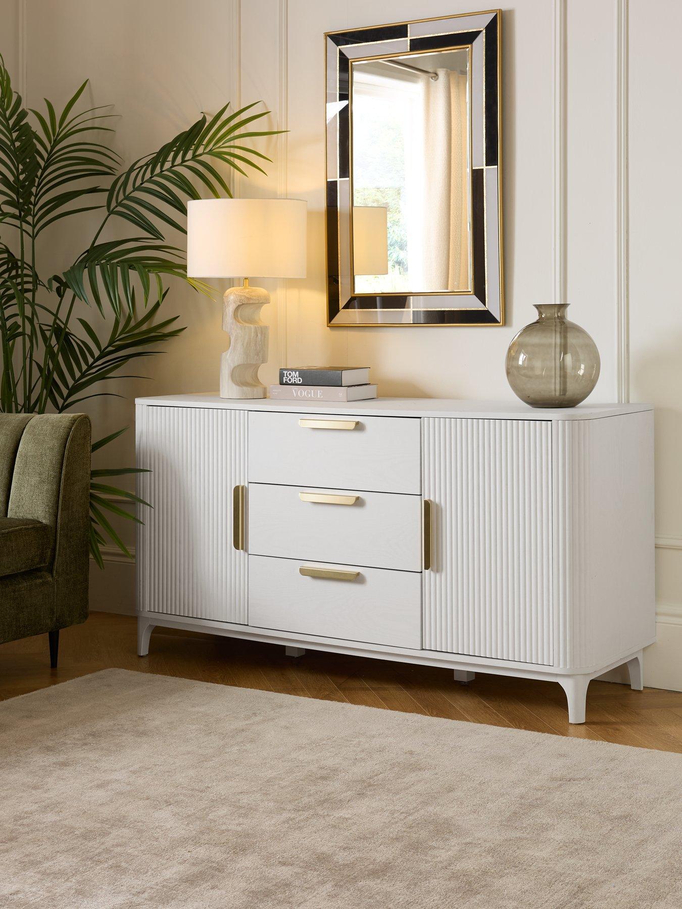 Very Home Carina Large 2 Door, 3 Drawer Sideboard - White - FSC® Certified