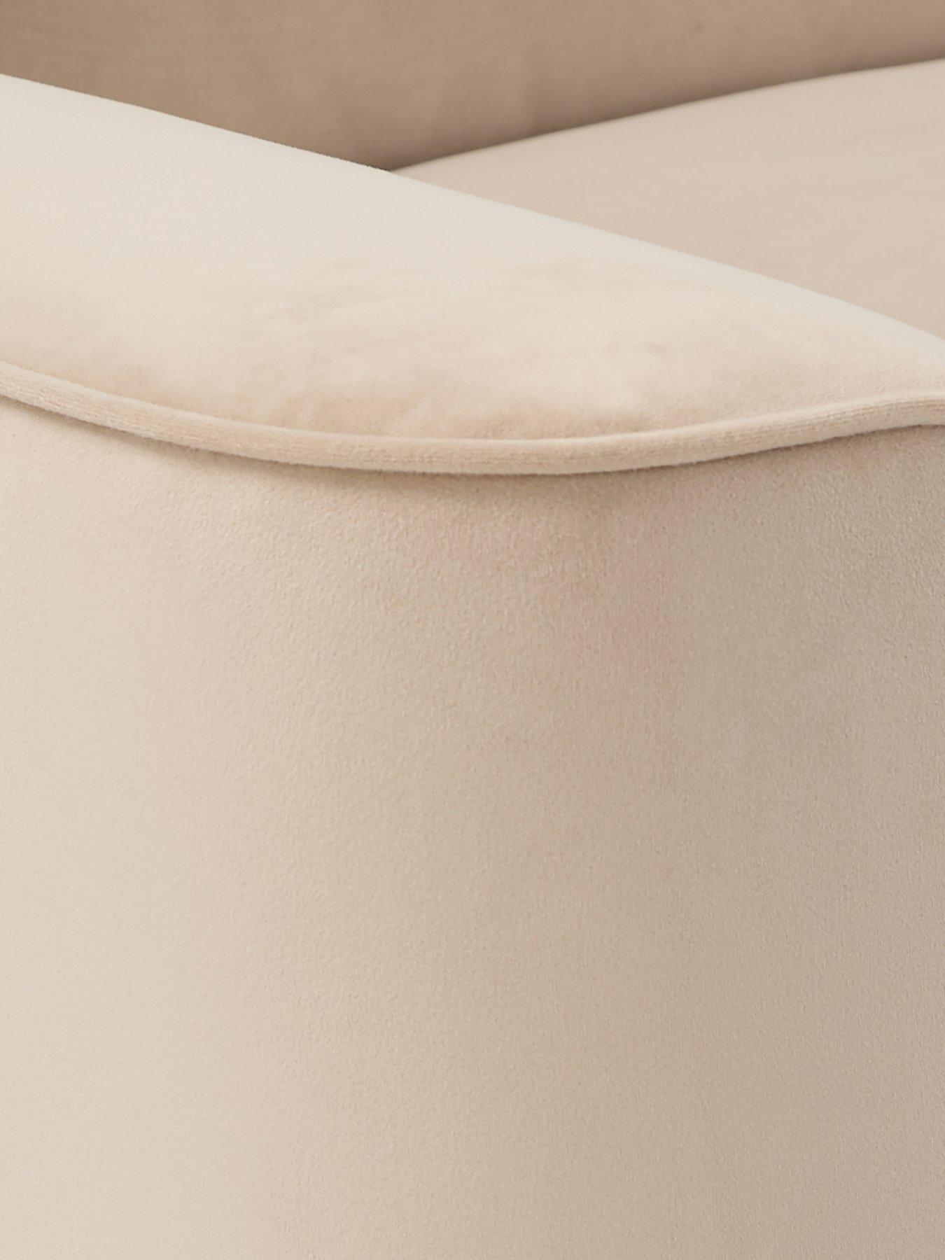 Image 6 of 7 of Very Home Astrid Velvet Right Hand Chaise Sofa&nbsp;- FSC&reg; Certified