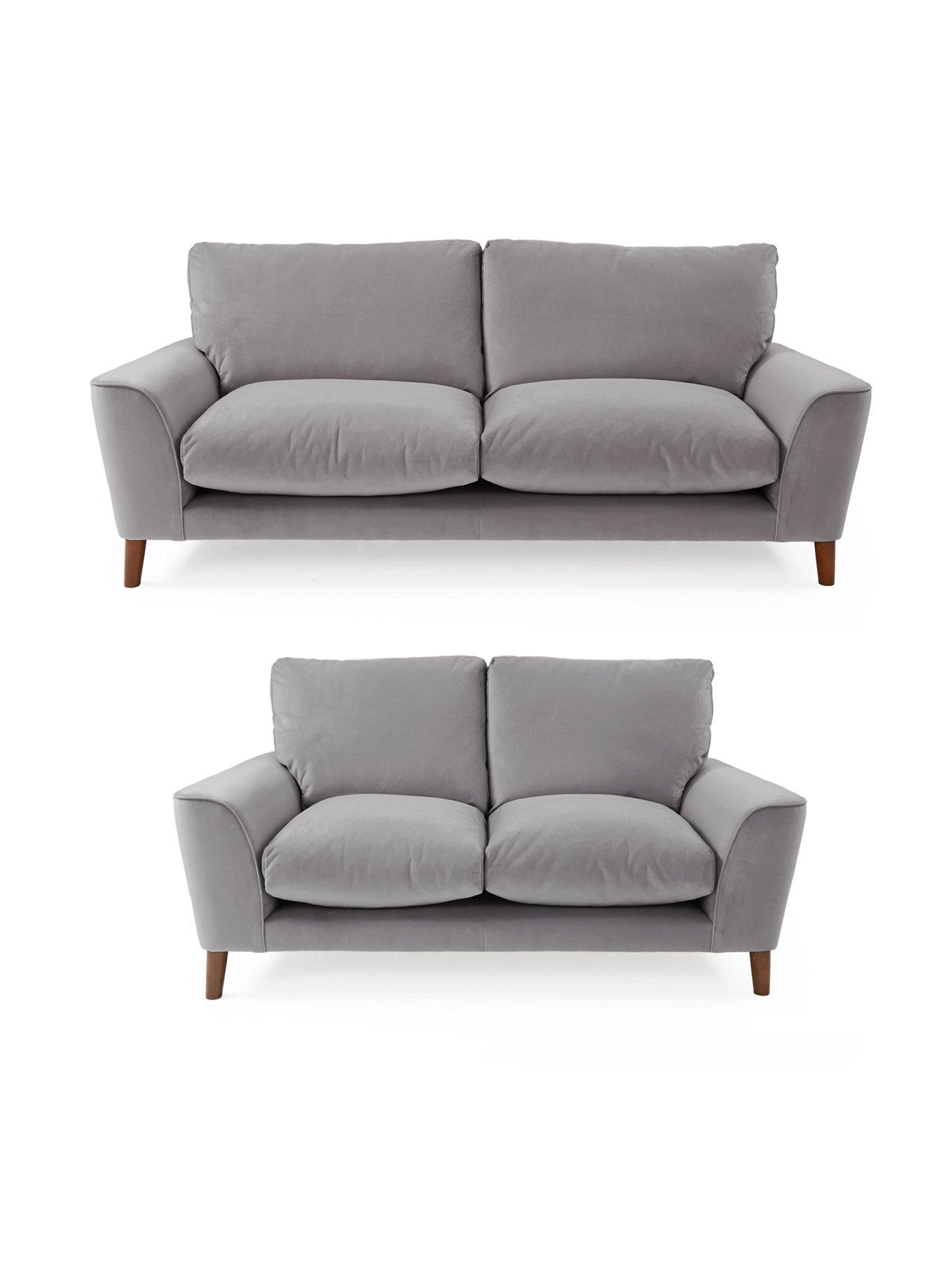 The Very Collection Astrid Velvet 3 + 2 Seater Sofa Set (Buy  &  SAVE!)